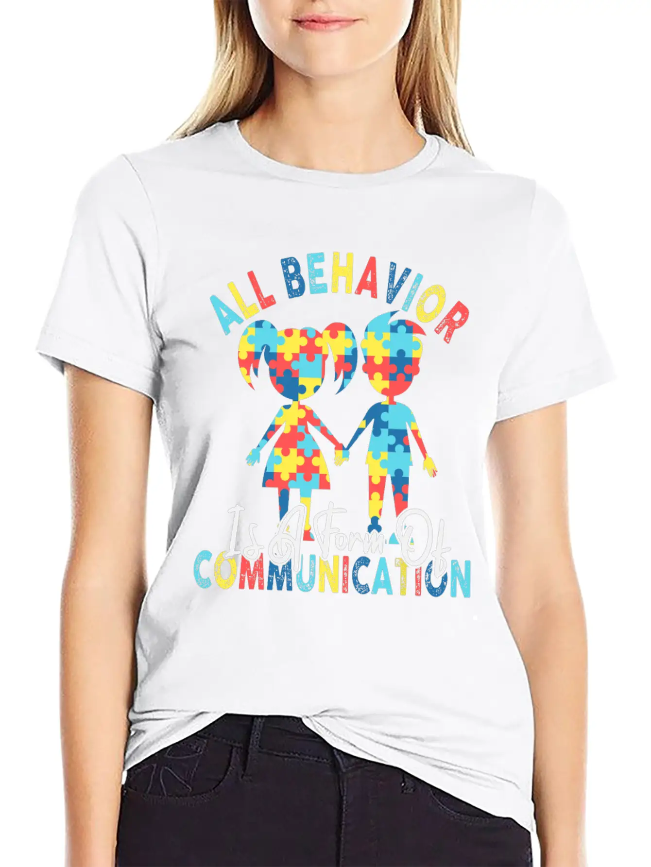 All Behavior Is A Form Of Communication Breathable Graphic T-Shirt – Perfect For Casual Days