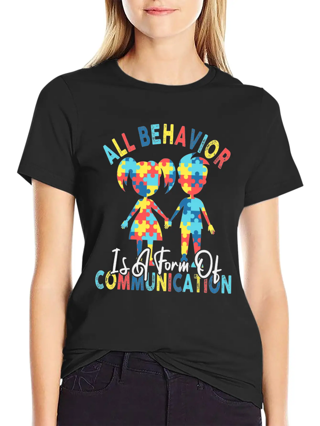 All Behavior Is A Form Of Communication Breathable Graphic T-Shirt – Perfect For Casual Days