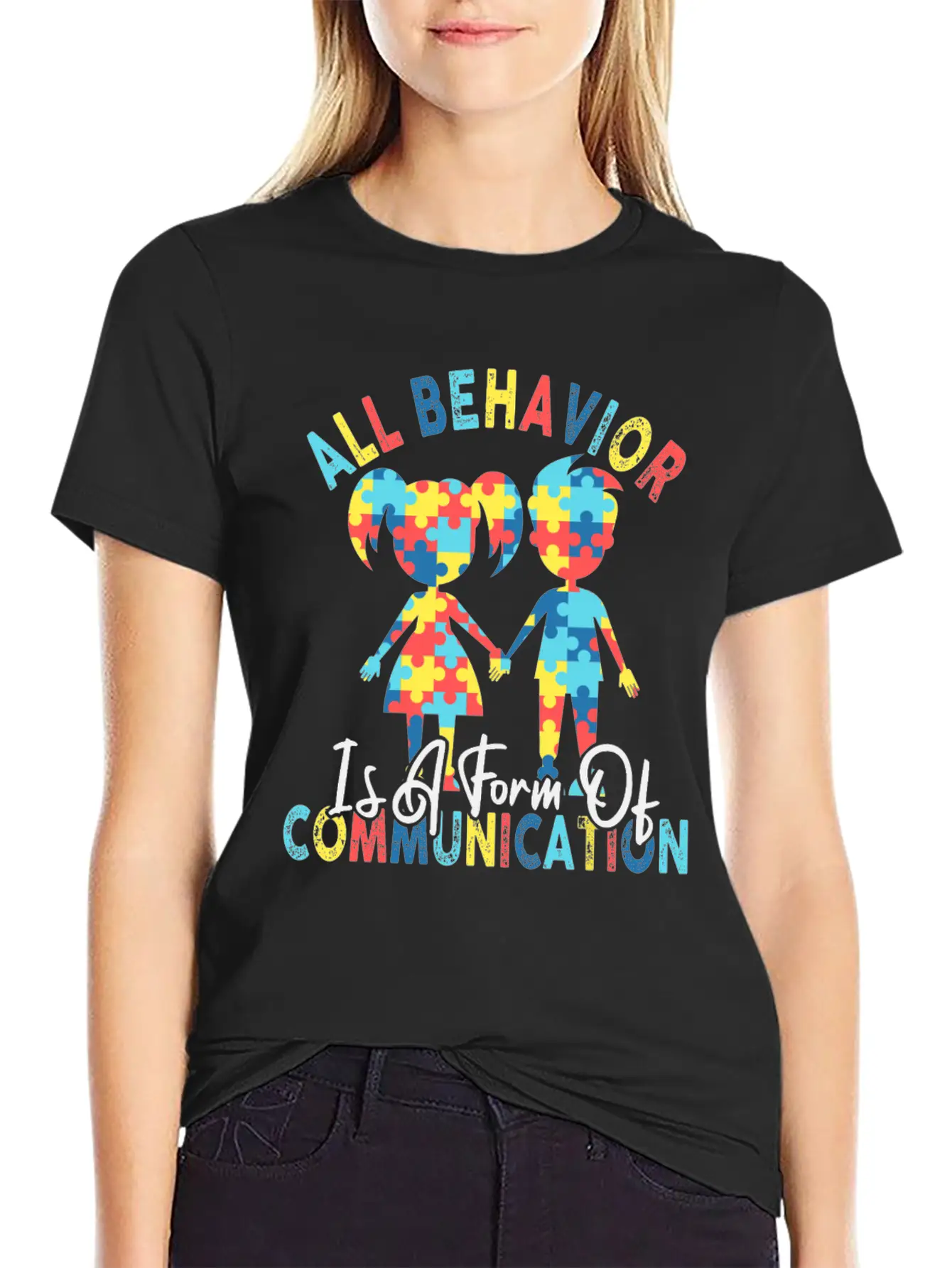 All Behavior Is A Form Of Communication Breathable Graphic T-Shirt – Perfect For Casual Days