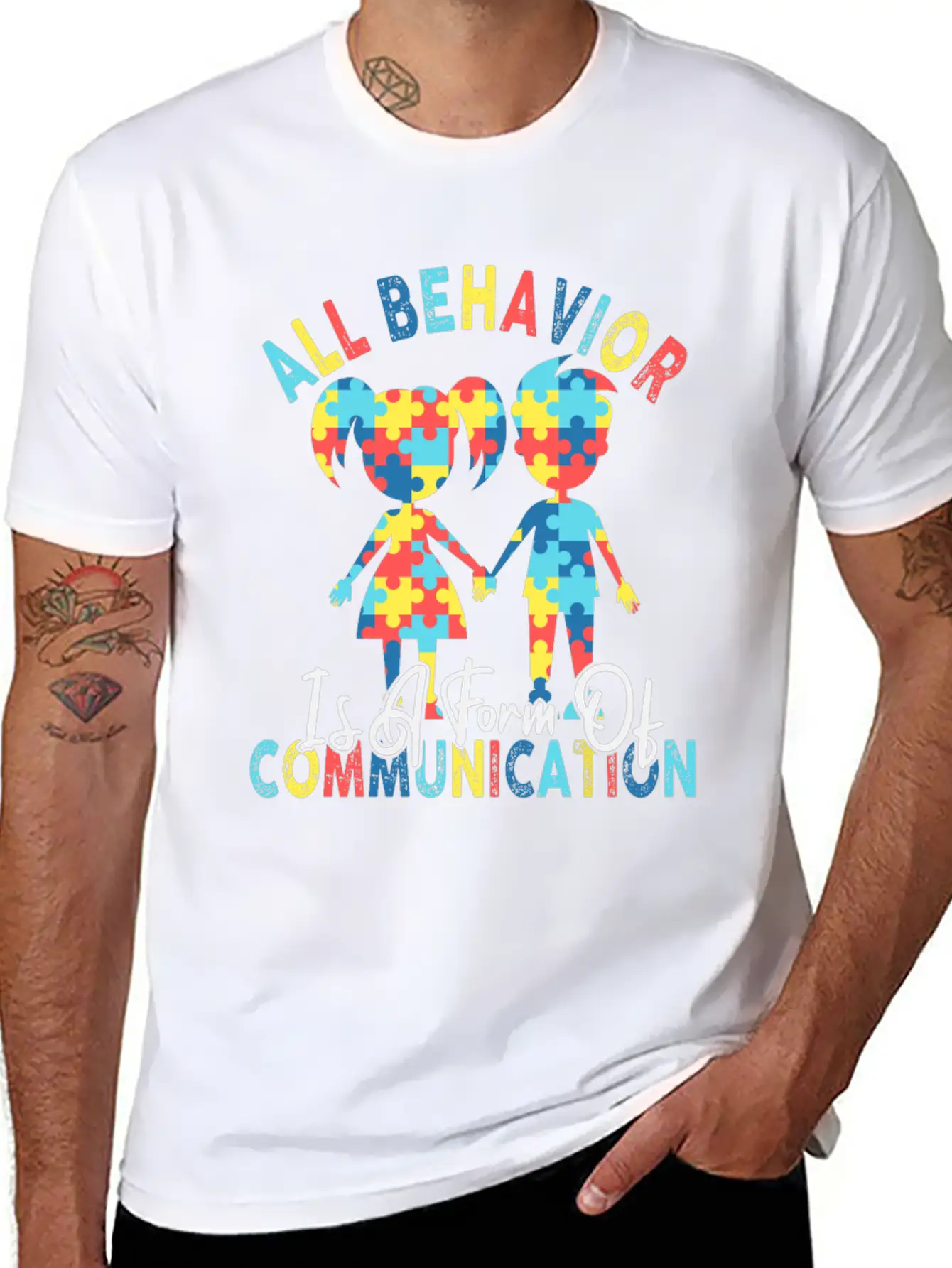All Behavior Is A Form Of Communication Breathable Graphic T-Shirt – Perfect For Casual Days