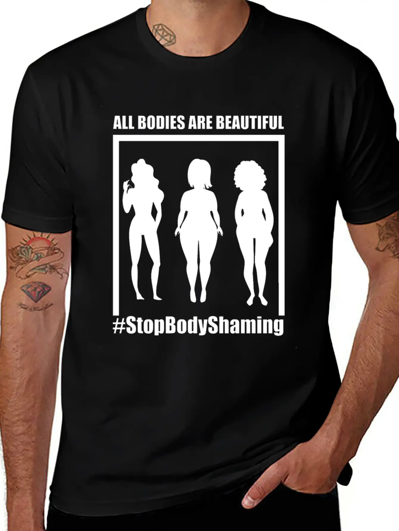 All Bodies Are Beautiful Basic Graphic T-Shirt – Daily Comfort In Soft Cotton