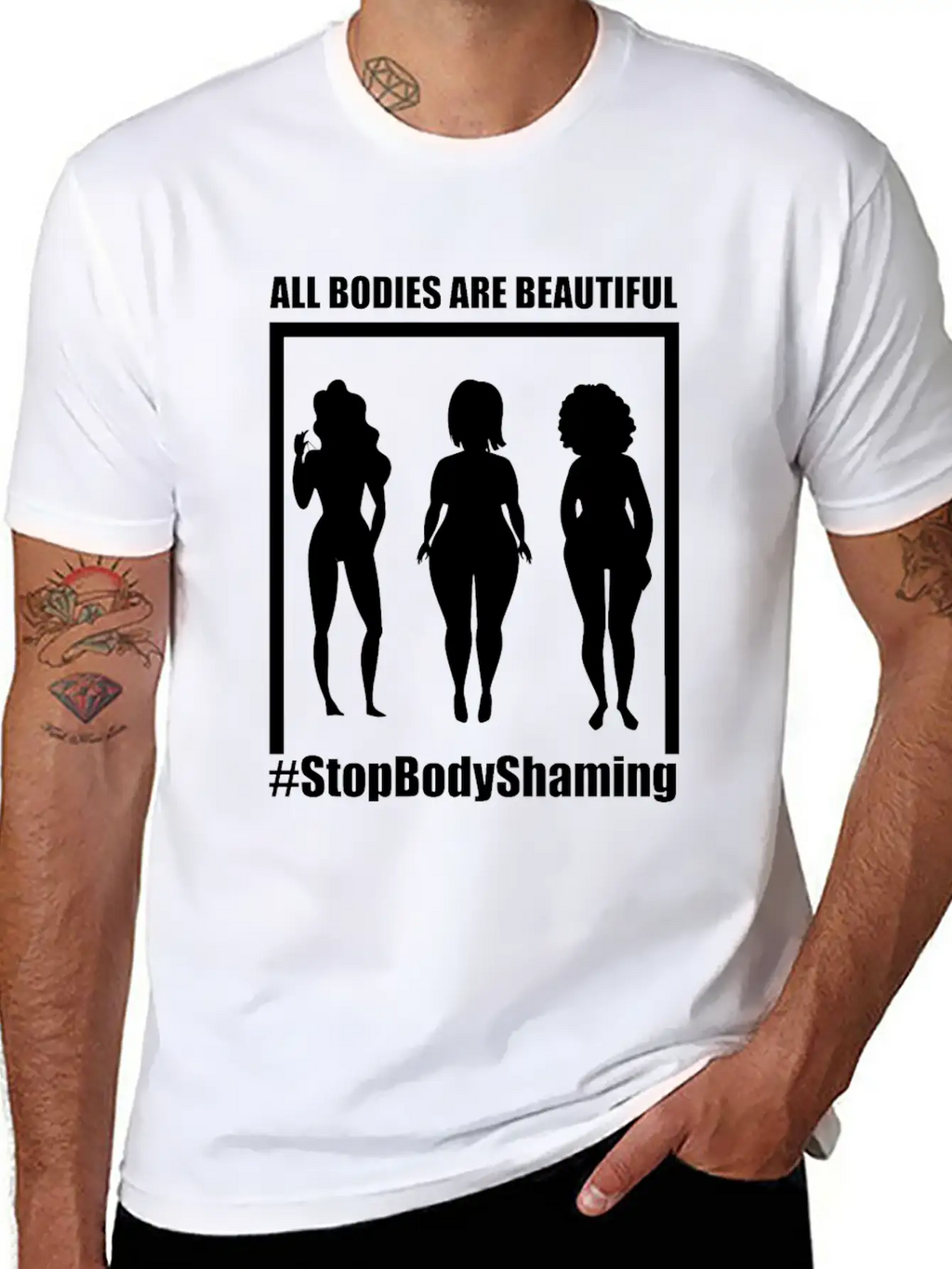 All Bodies Are Beautiful Basic Graphic T-Shirt – Daily Comfort In Soft Cotton