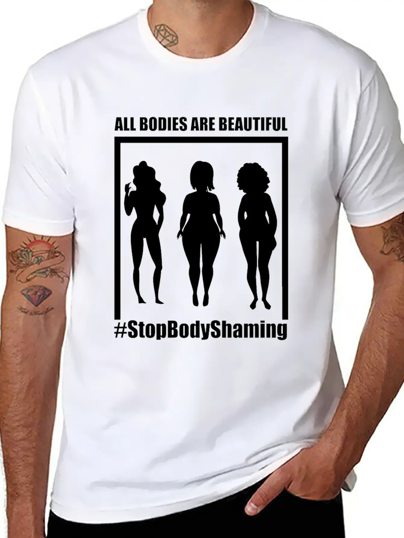 All Bodies Are Beautiful Basic Graphic T-Shirt – Daily Comfort In Soft Cotton