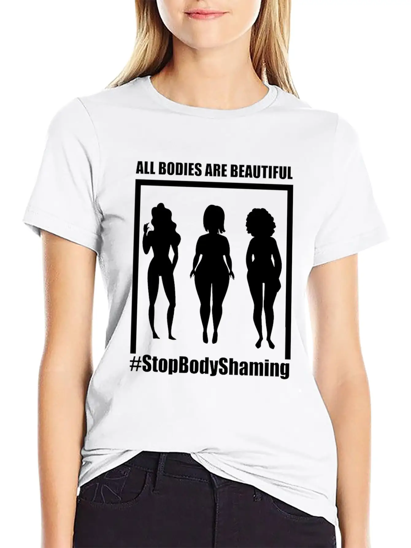 All Bodies Are Beautiful Basic Graphic T-Shirt – Daily Comfort In Soft Cotton