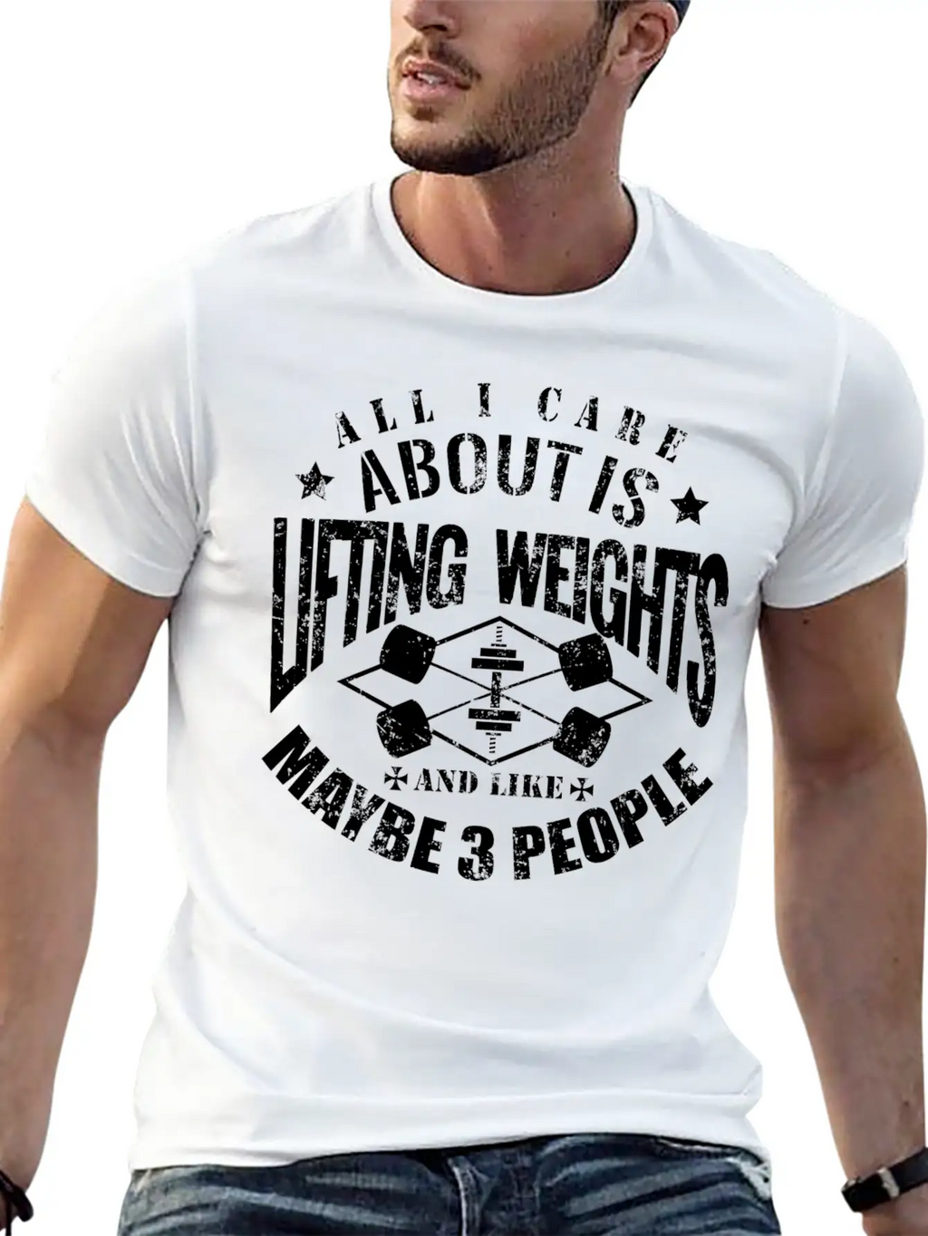 All I Care About Is Lifting Weights Amp Maybe Li Timeless Short Sleeve Tee – Comfy And Minimalist Design