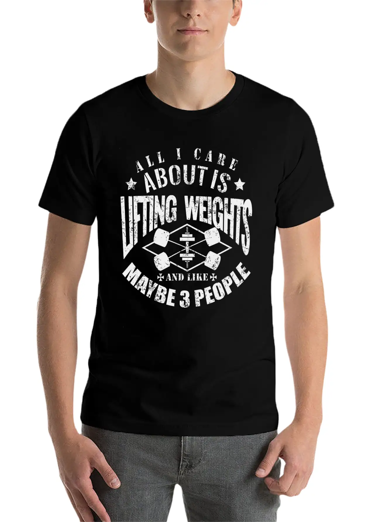 All I Care About Is Lifting Weights Amp Maybe Li Timeless Short Sleeve Tee – Comfy And Minimalist Design