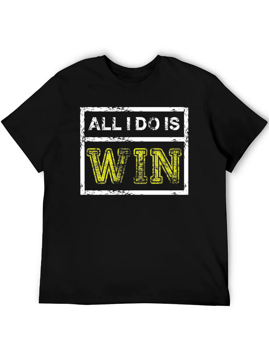 All I Do Win - Motivational Sports Athlete Quote Breathable Soft Cotton T-Shirt – Timeless Casual Look