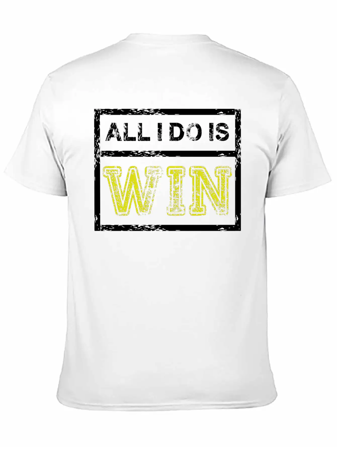 All I Do Win - Motivational Sports Athlete Quote Breathable Soft Cotton T-Shirt – Timeless Casual Look
