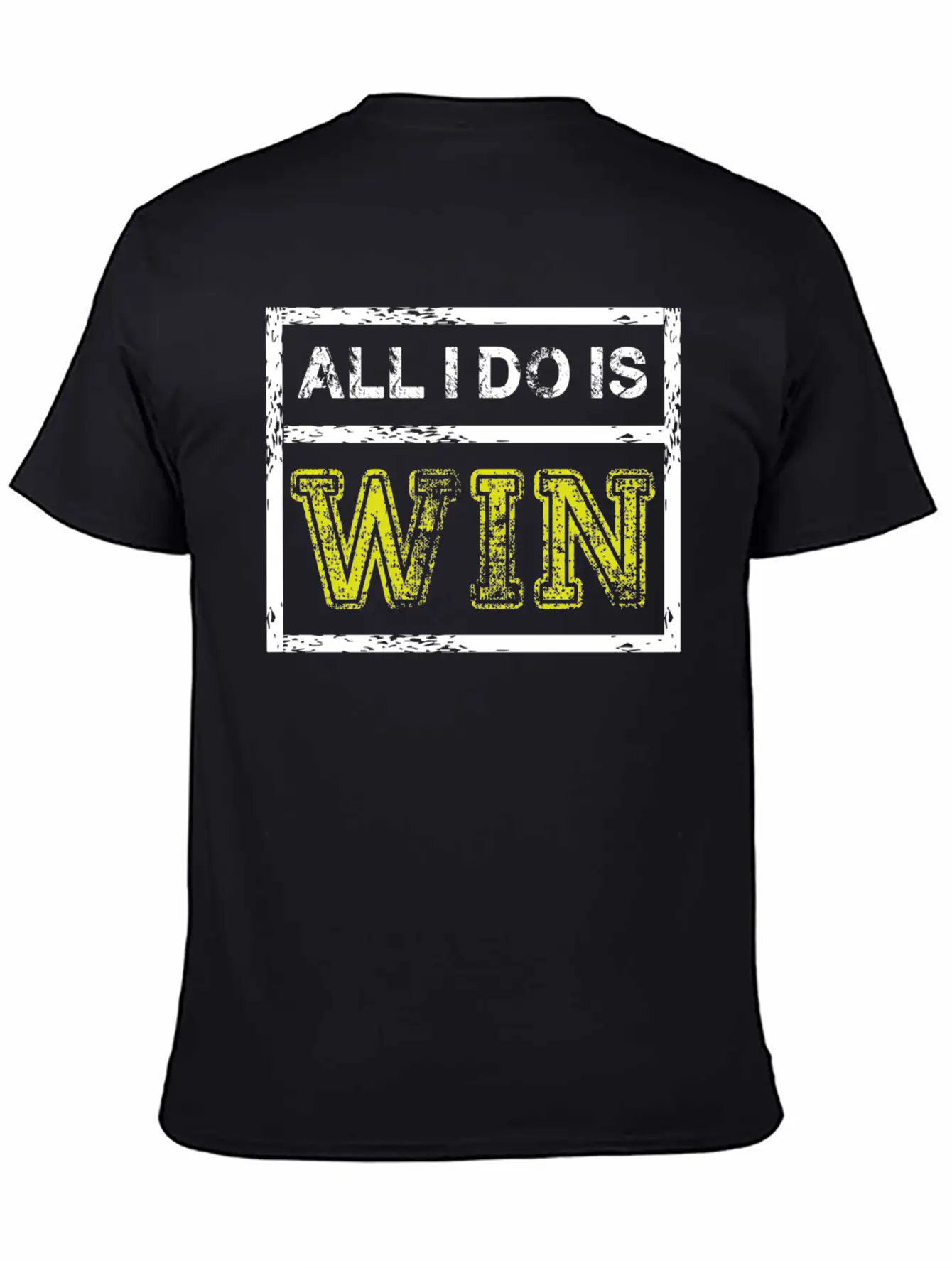 All I Do Win - Motivational Sports Athlete Quote Breathable Soft Cotton T-Shirt – Timeless Casual Look