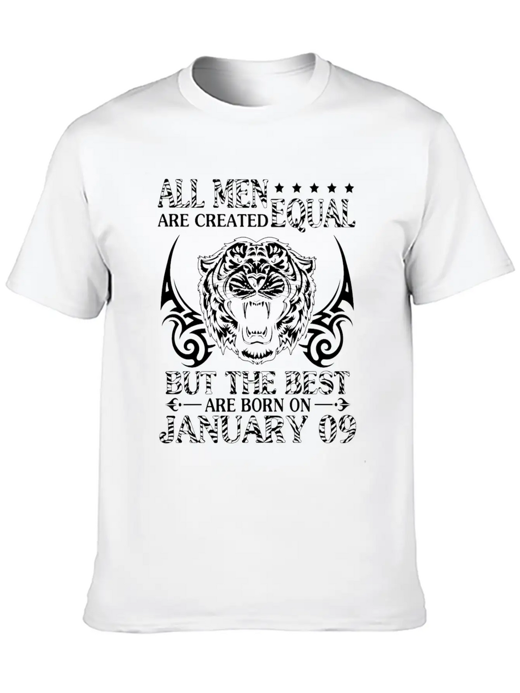 All Men Are Created Equal The Best Are Born On Jan Modern Fit Casual T-Shirt – Clean And Versatile Design