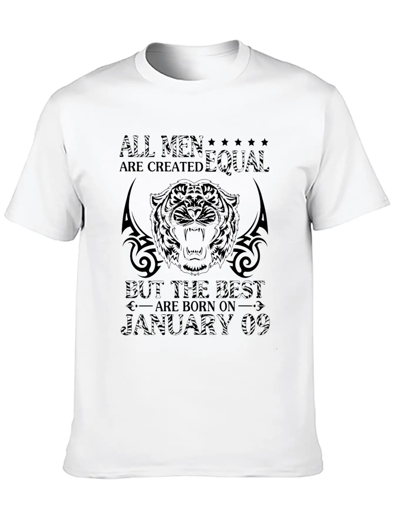 All Men Are Created Equal The Best Are Born On Jan Modern Fit Casual T-Shirt – Clean And Versatile Design