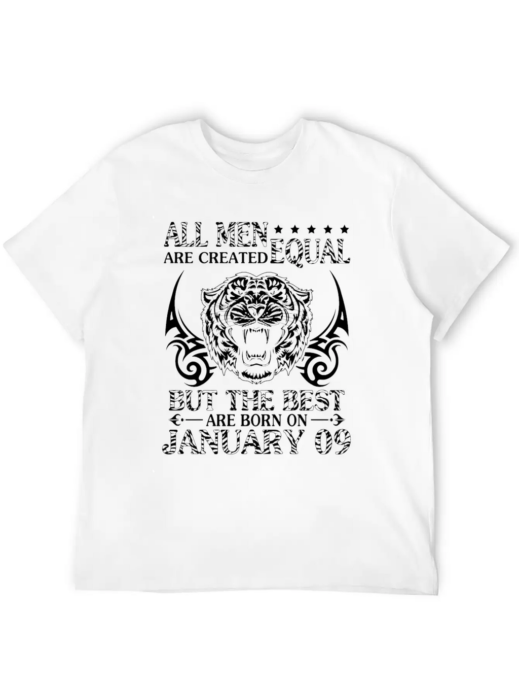 All Men Are Created Equal The Best Are Born On Jan Modern Fit Casual T-Shirt – Clean And Versatile Design