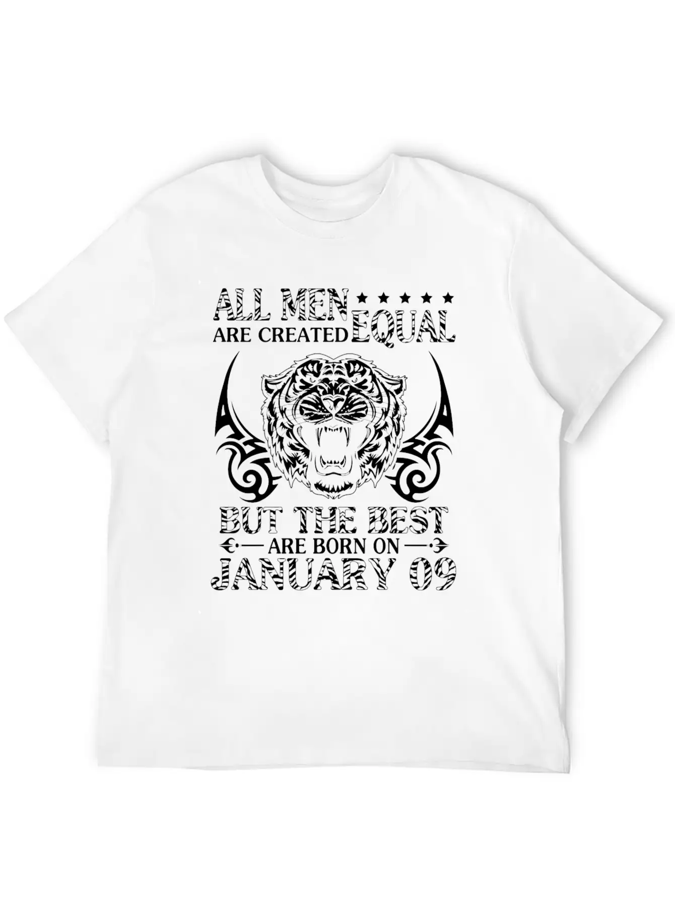 All Men Are Created Equal The Best Are Born On Jan Modern Fit Casual T-Shirt – Clean And Versatile Design