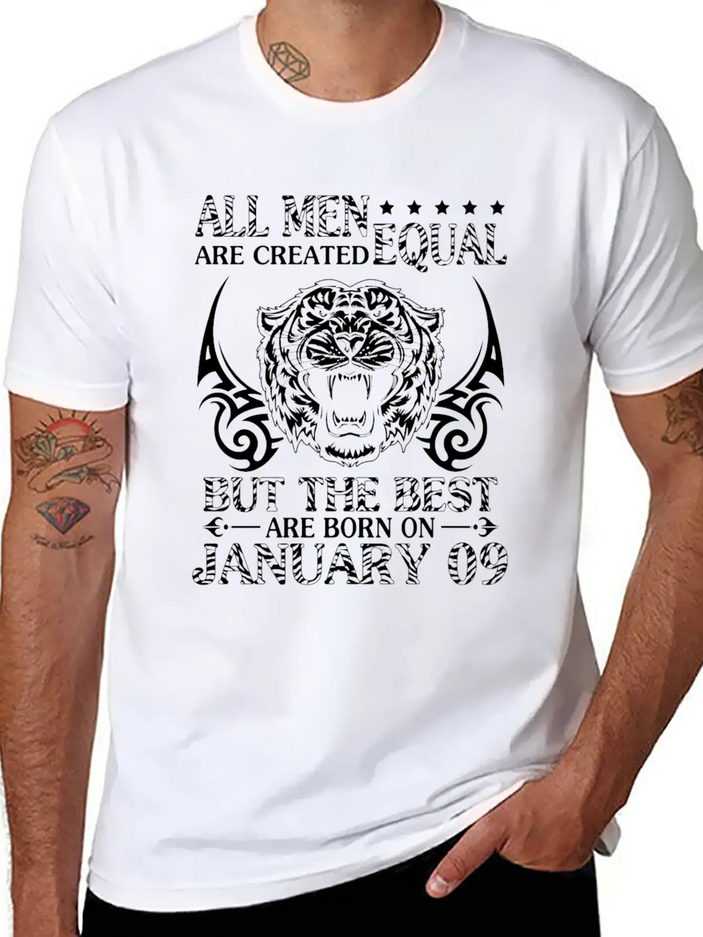 All Men Are Created Equal The Best Are Born On Jan Modern Fit Casual T-Shirt – Clean And Versatile Design