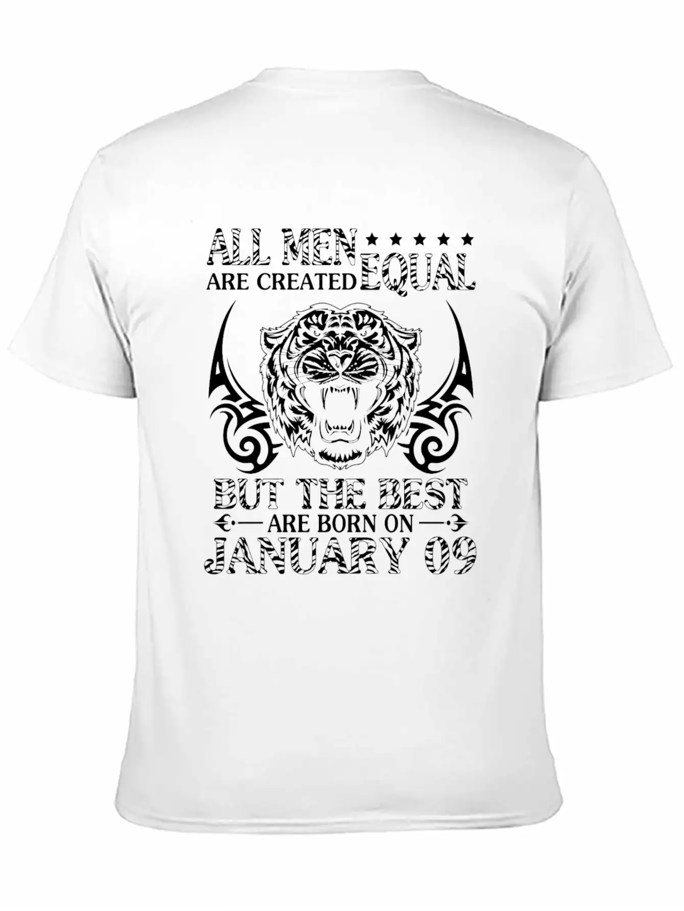 All Men Are Created Equal The Best Are Born On Jan Modern Fit Casual T-Shirt – Clean And Versatile Design