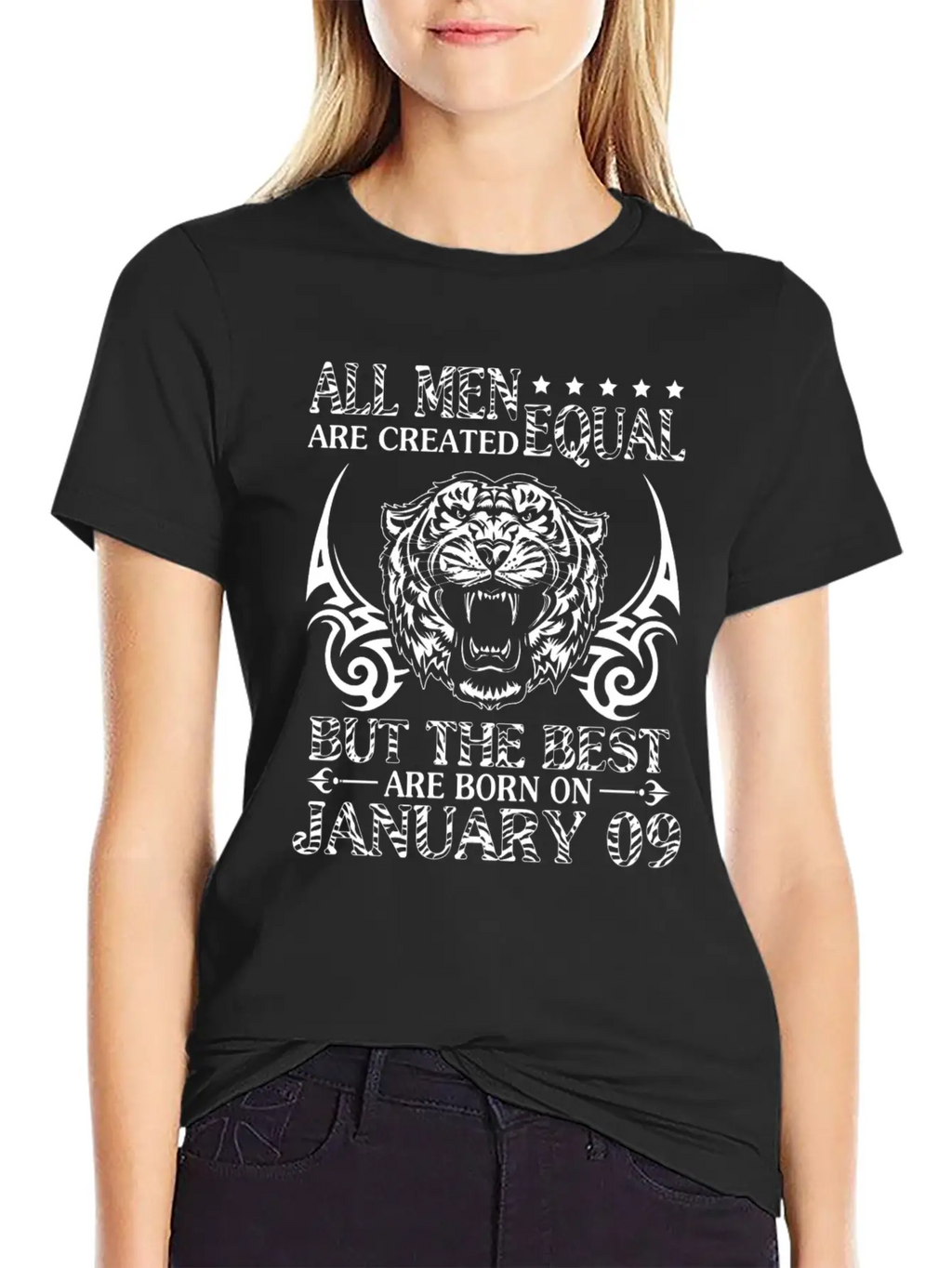 All Men Are Created Equal The Best Are Born On Jan Modern Fit Casual T-Shirt – Clean And Versatile Design
