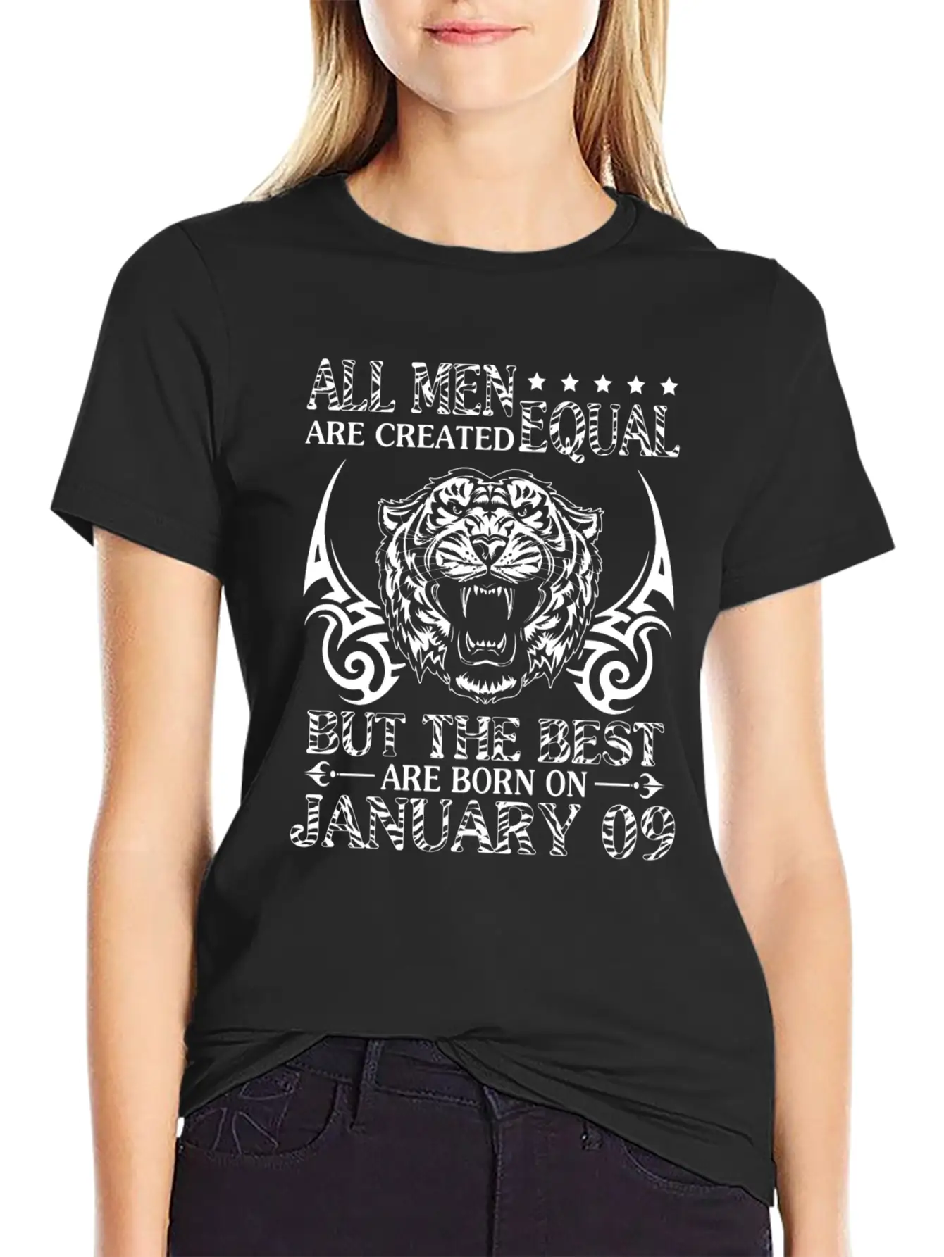 All Men Are Created Equal The Best Are Born On Jan Modern Fit Casual T-Shirt – Clean And Versatile Design
