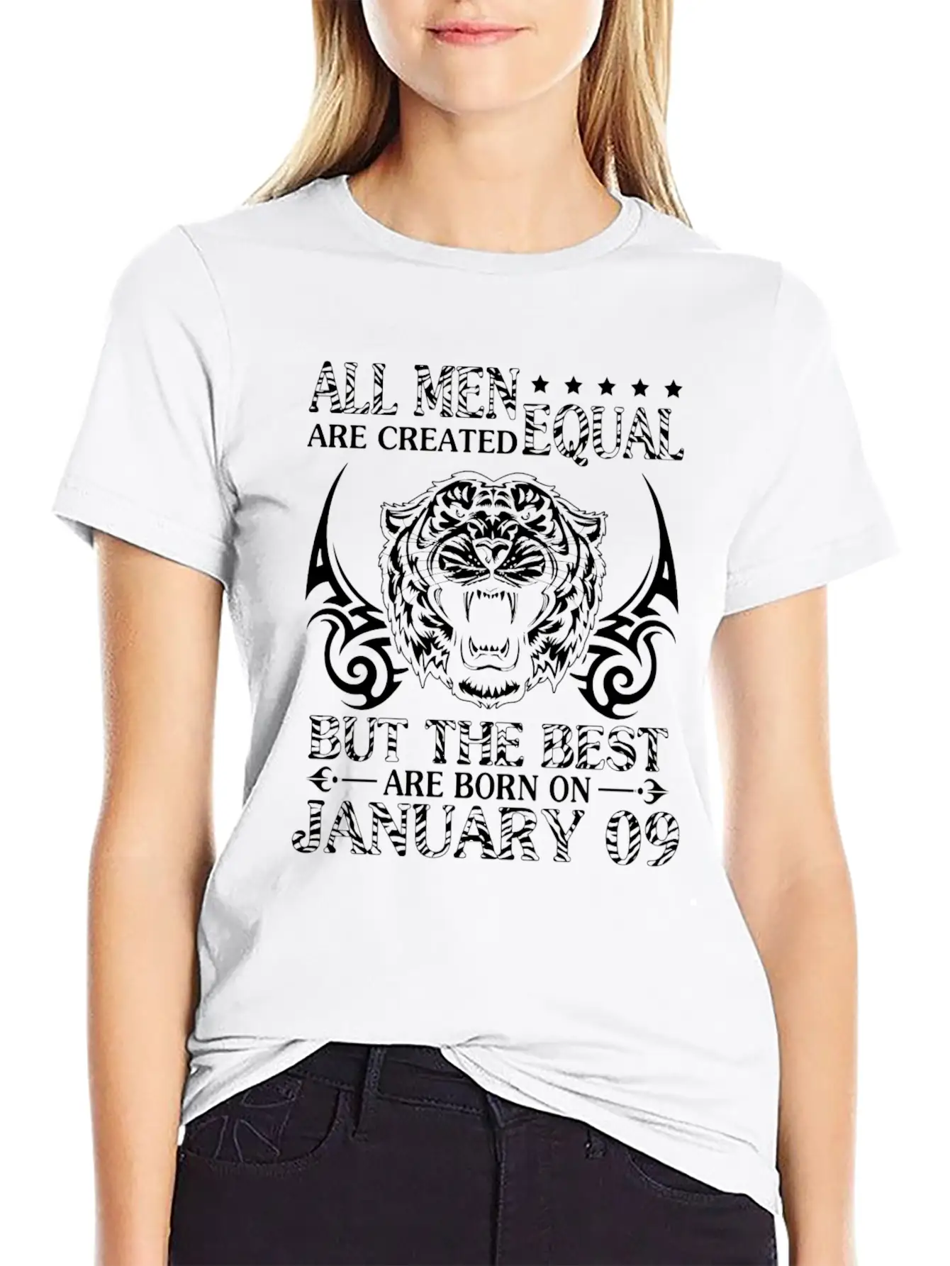 All Men Are Created Equal The Best Are Born On Jan Modern Fit Casual T-Shirt – Clean And Versatile Design