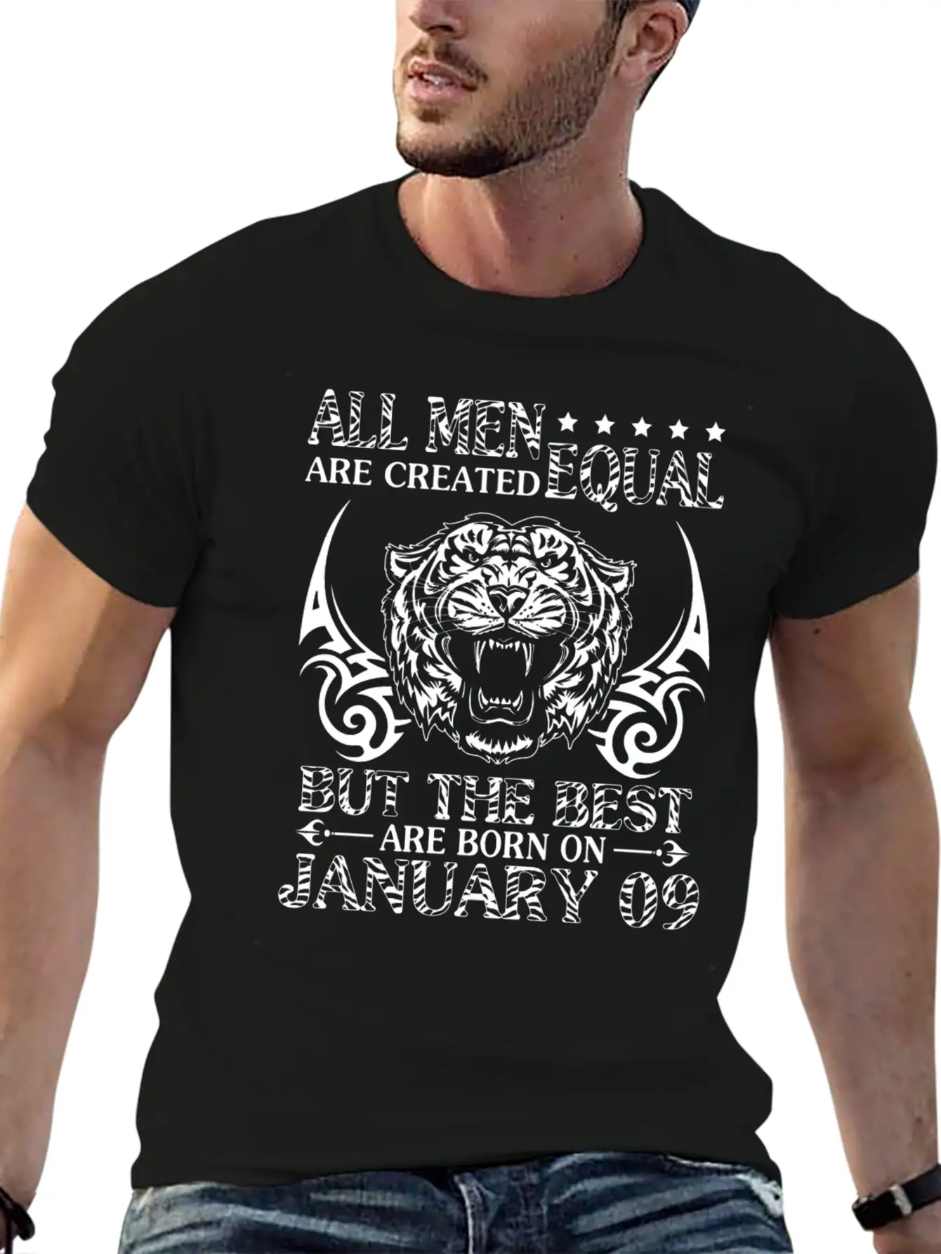 All Men Are Created Equal The Best Are Born On Jan Modern Fit Casual T-Shirt – Clean And Versatile Design