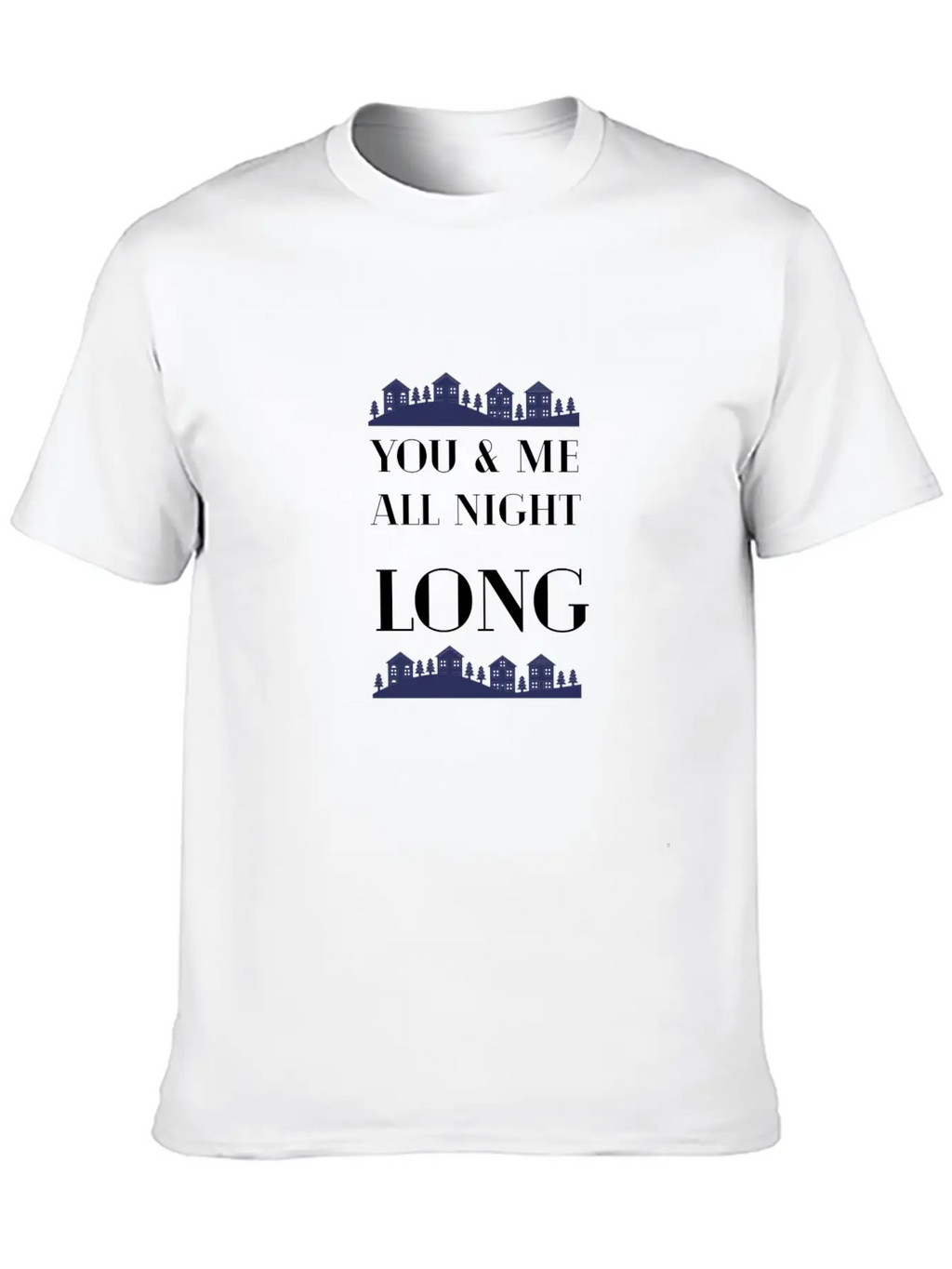 ALL NIGHT Timeless Short Sleeve Tee – Comfy And Minimalist Design