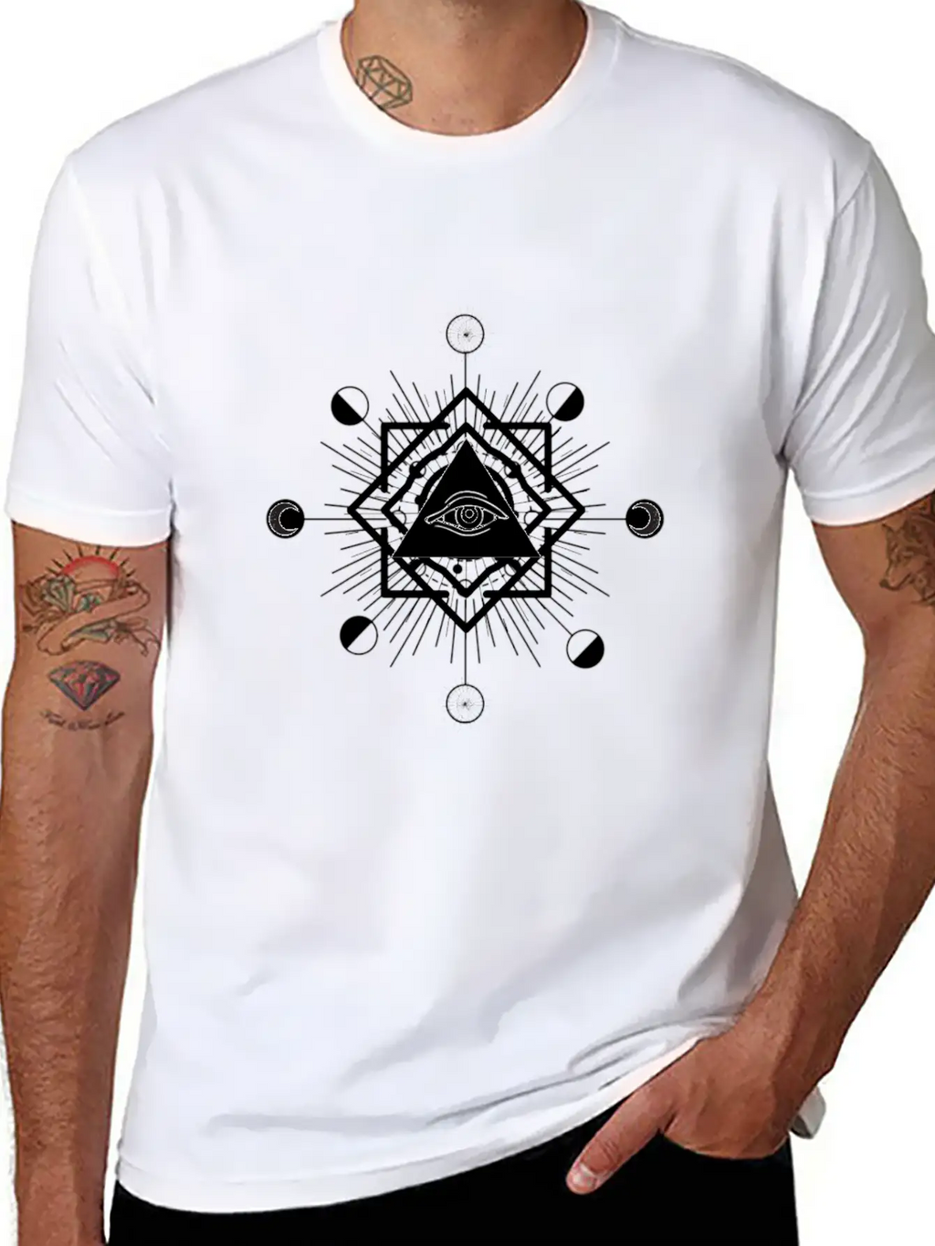 All-seeing Eye Essential Cotton Tee For Daily Outfits – Unisex Style