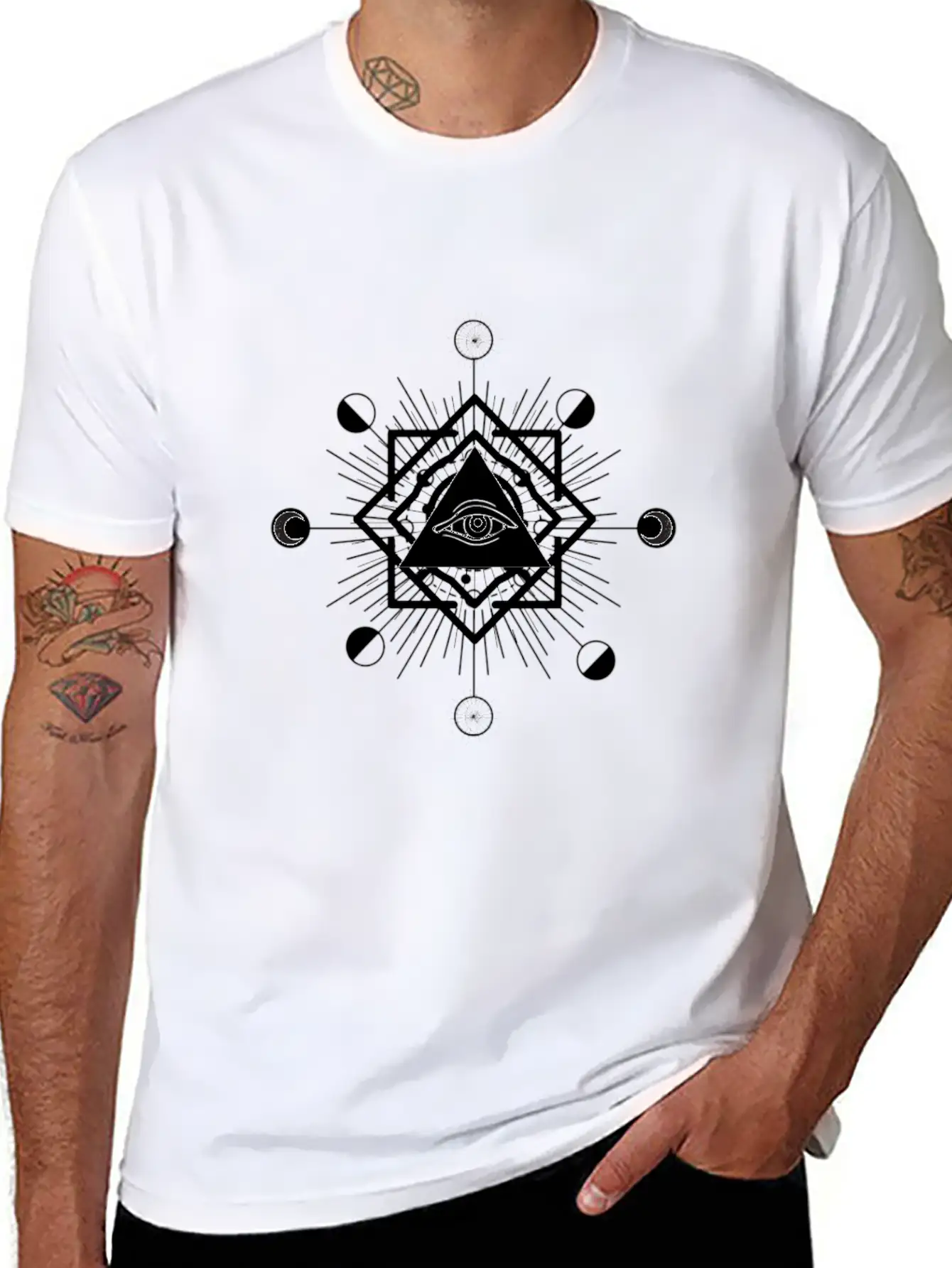 All-seeing Eye Essential Cotton Tee For Daily Outfits – Unisex Style