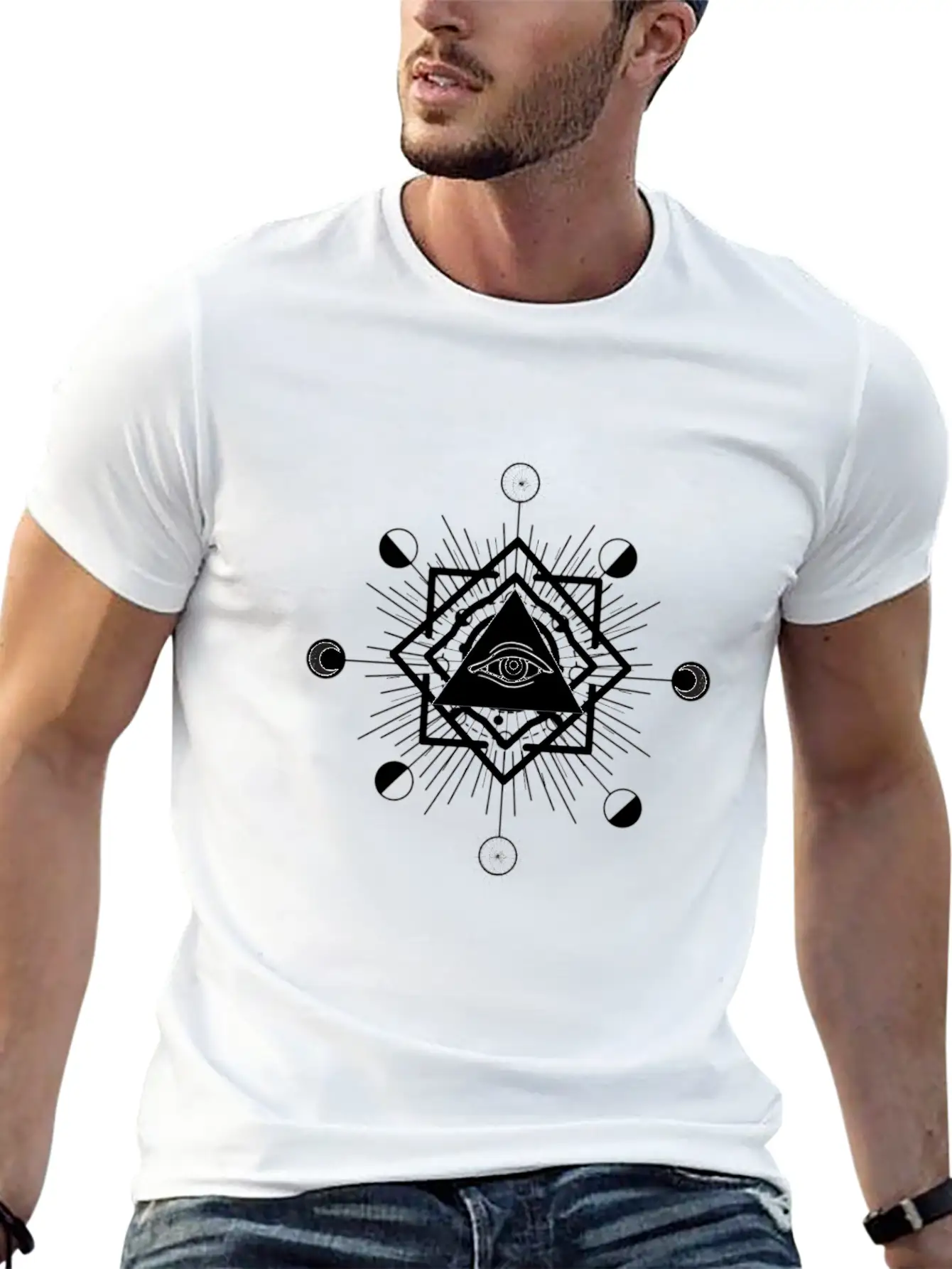 All-seeing Eye Essential Cotton Tee For Daily Outfits – Unisex Style