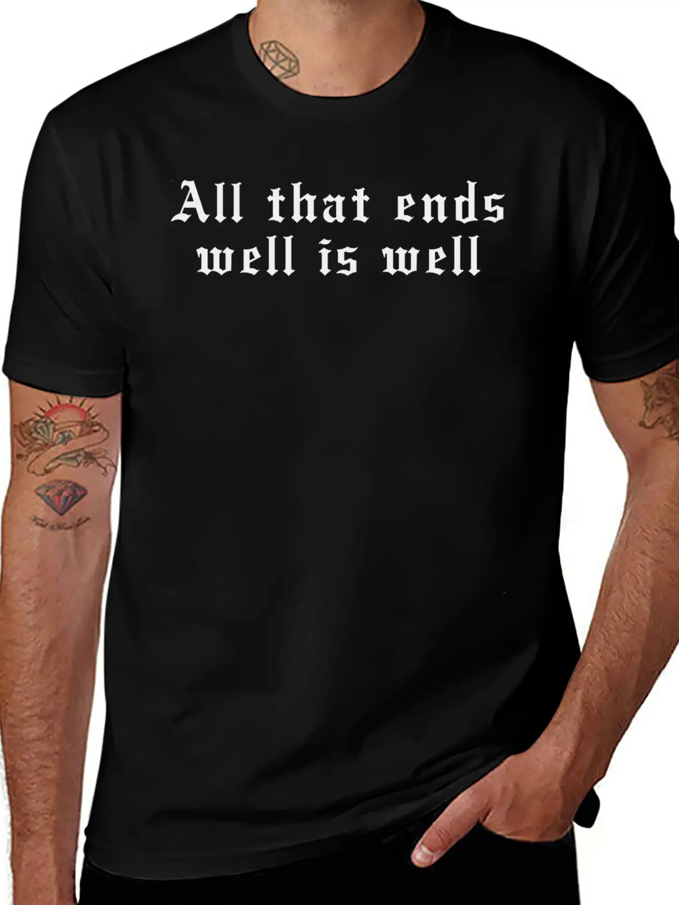 All That Ends Well Is Well Classic Cotton Tee – Unisex Comfort For Any Season