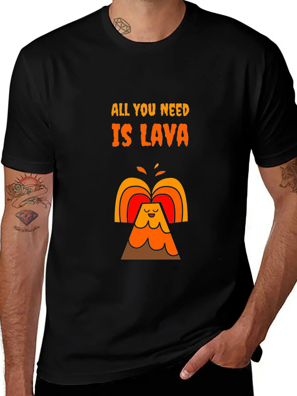 All You Need Is Lava T-Shirt Love Volcano Gift Tee Relaxed Everyday Tee – Lightweight And Durable Cotton