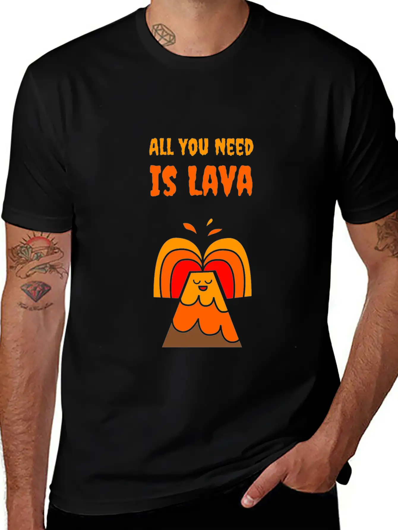 All You Need Is Lava T-Shirt Love Volcano Gift Tee Relaxed Everyday Tee – Lightweight And Durable Cotton