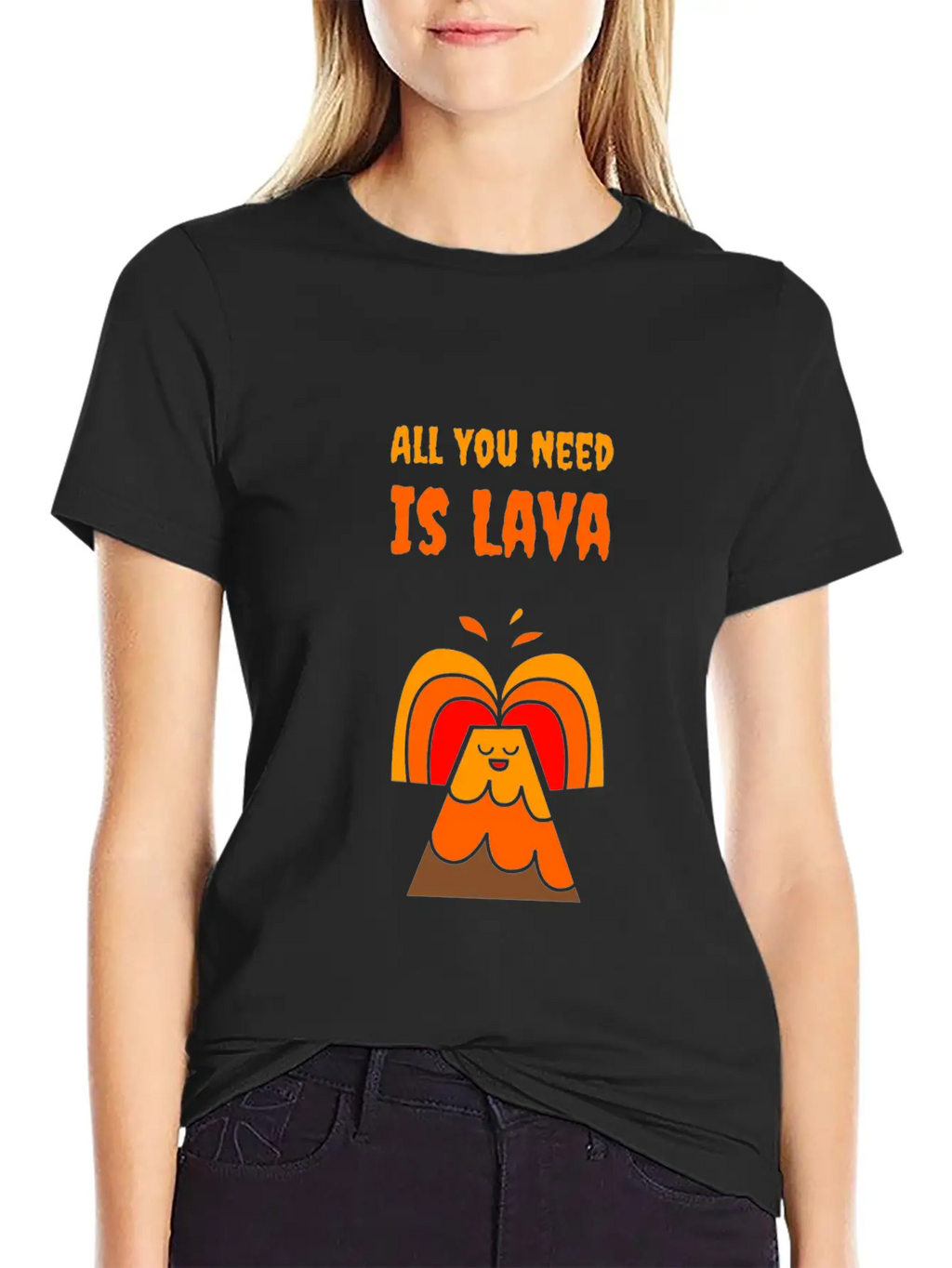 All You Need Is Lava T-Shirt Love Volcano Gift Tee Relaxed Everyday Tee – Lightweight And Durable Cotton