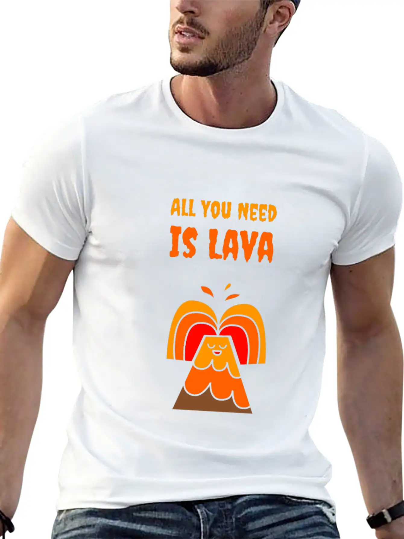 All You Need Is Lava T-Shirt Love Volcano Gift Tee Relaxed Everyday Tee – Lightweight And Durable Cotton
