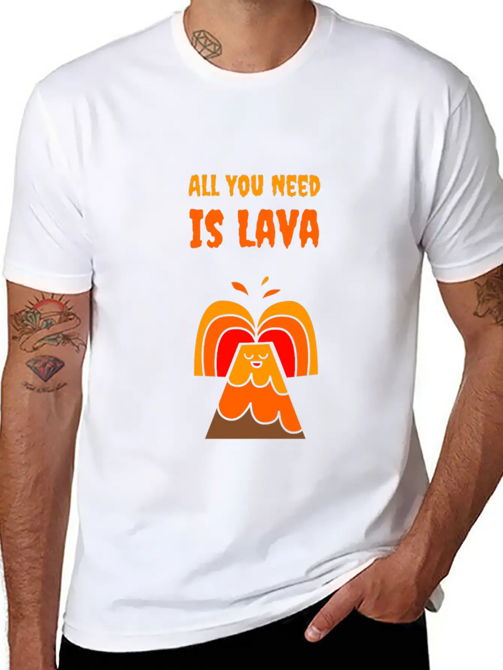 All You Need Is Lava T-Shirt Love Volcano Gift Tee Relaxed Everyday Tee – Lightweight And Durable Cotton