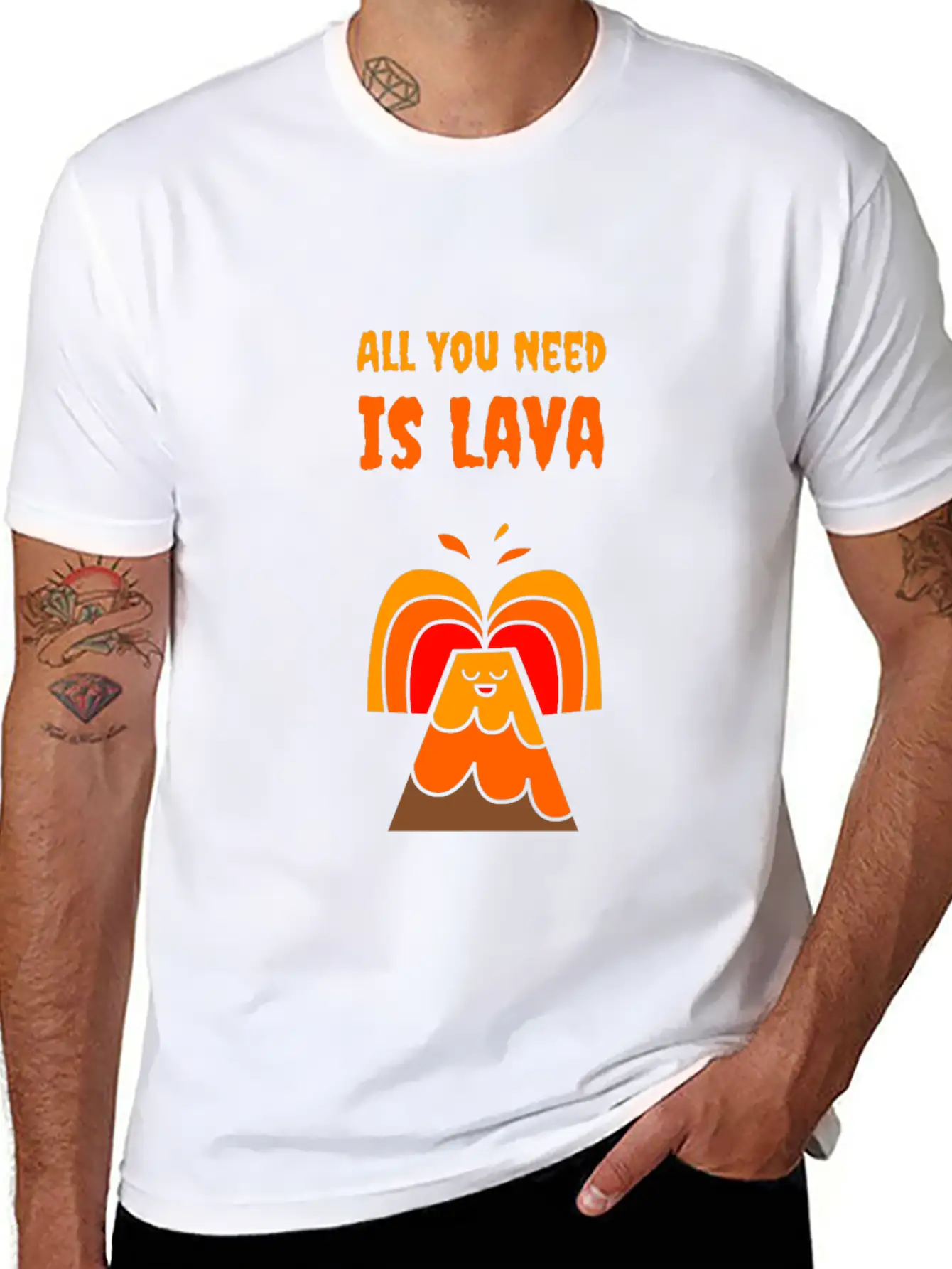 All You Need Is Lava T-Shirt Love Volcano Gift Tee Relaxed Everyday Tee – Lightweight And Durable Cotton
