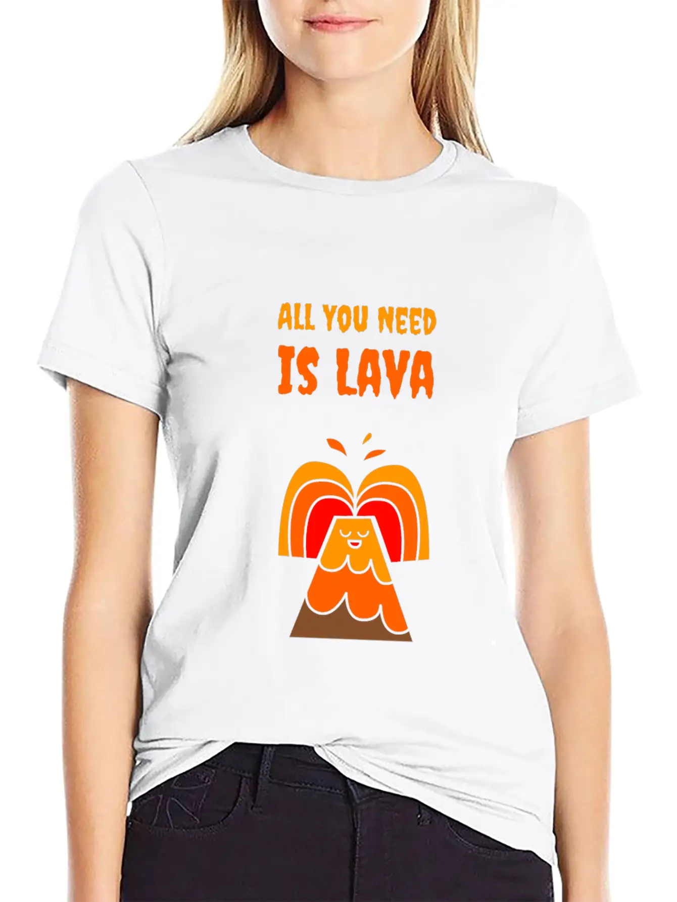 All You Need Is Lava T-Shirt Love Volcano Gift Tee Relaxed Everyday Tee – Lightweight And Durable Cotton