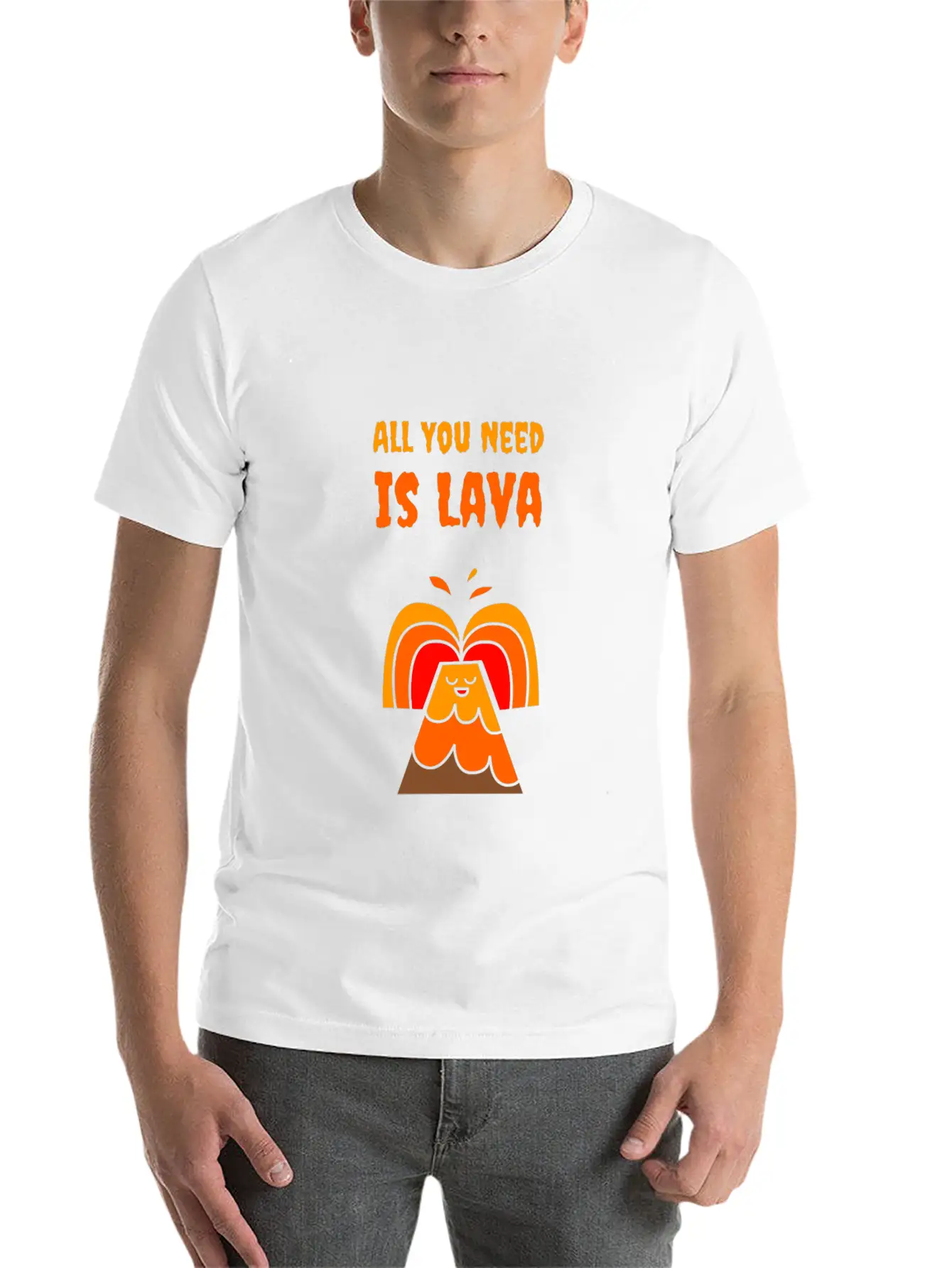 All You Need Is Lava T-Shirt Love Volcano Gift Tee Relaxed Everyday Tee – Lightweight And Durable Cotton