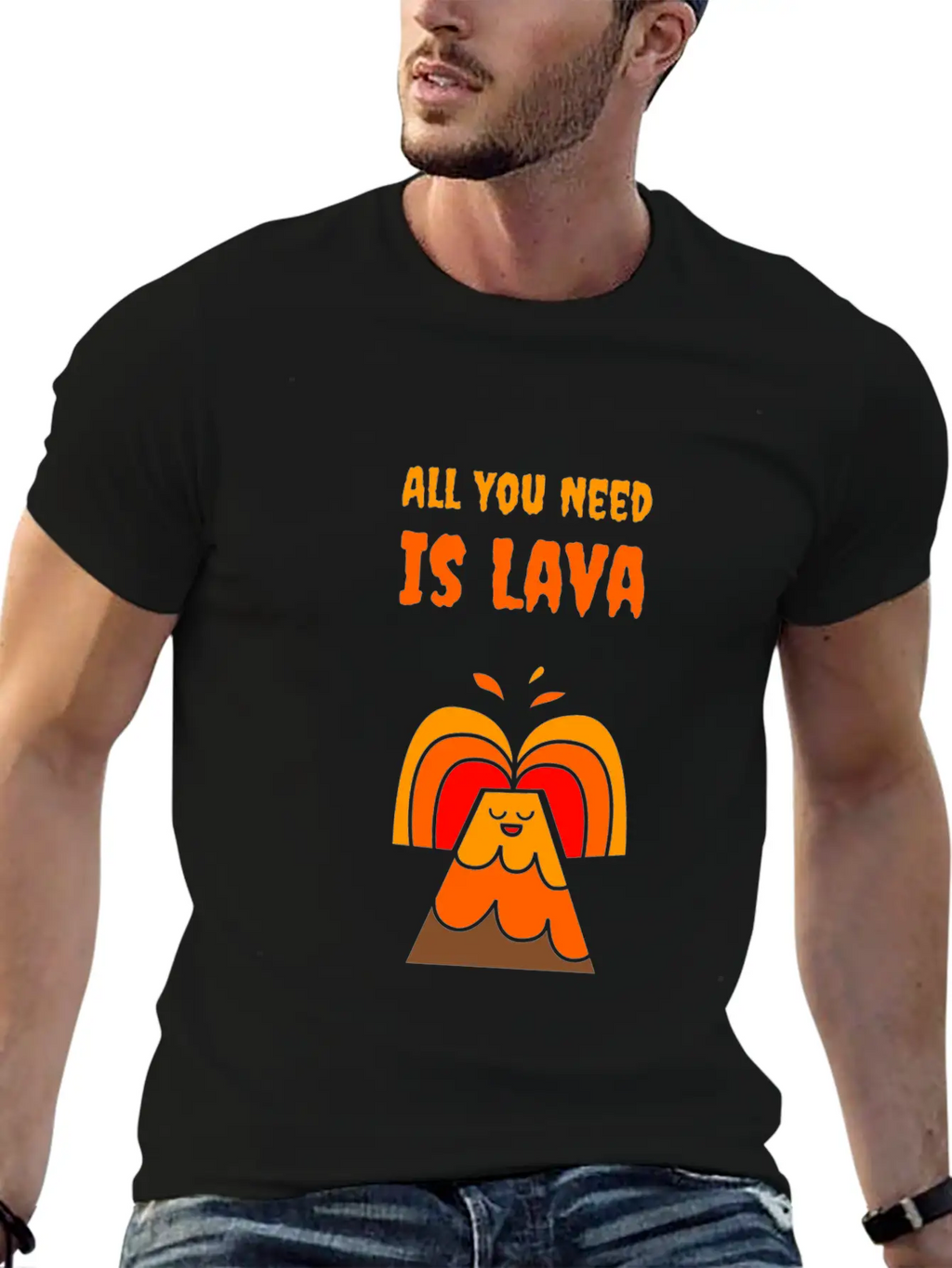 All You Need Is Lava T-Shirt Love Volcano Gift Tee Relaxed Everyday Tee – Lightweight And Durable Cotton