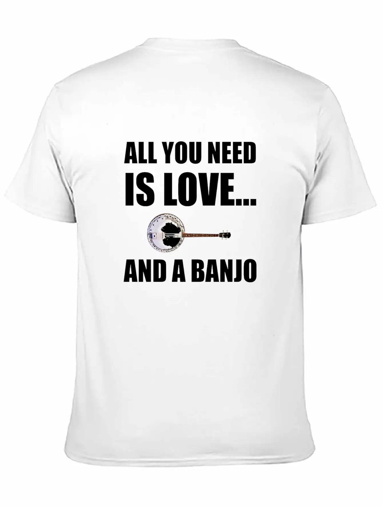 All You Need Is Love And A Banjo Funny Breathable Graphic T-Shirt – Perfect For Casual Days