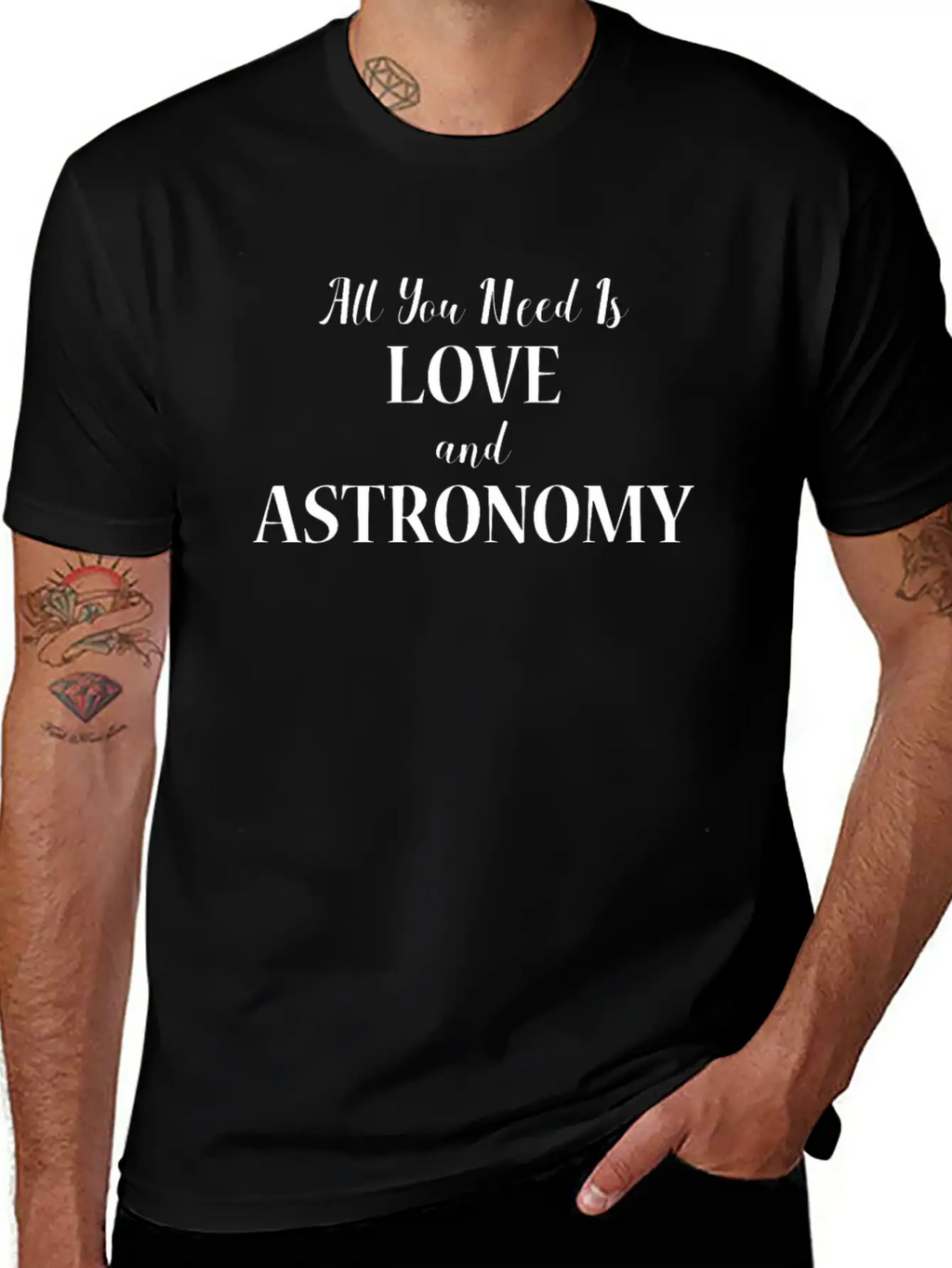 All You Need Is Love And Astronomy Gift Design Relaxed Everyday Tee – Lightweight And Durable Cotton