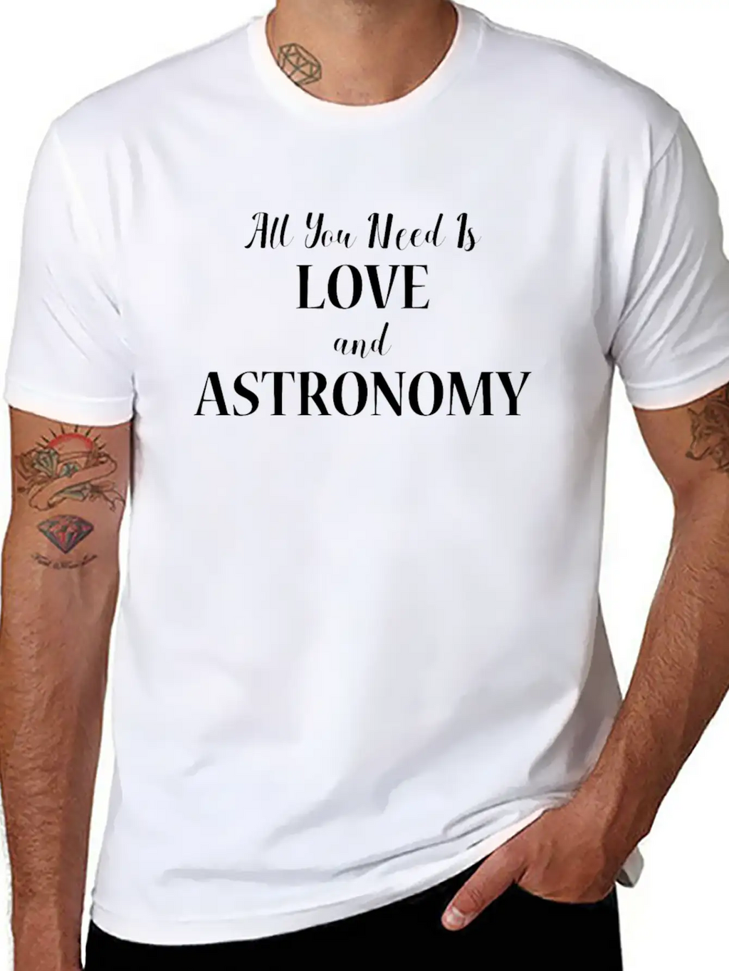 All You Need Is Love And Astronomy Gift Design Relaxed Everyday Tee – Lightweight And Durable Cotton