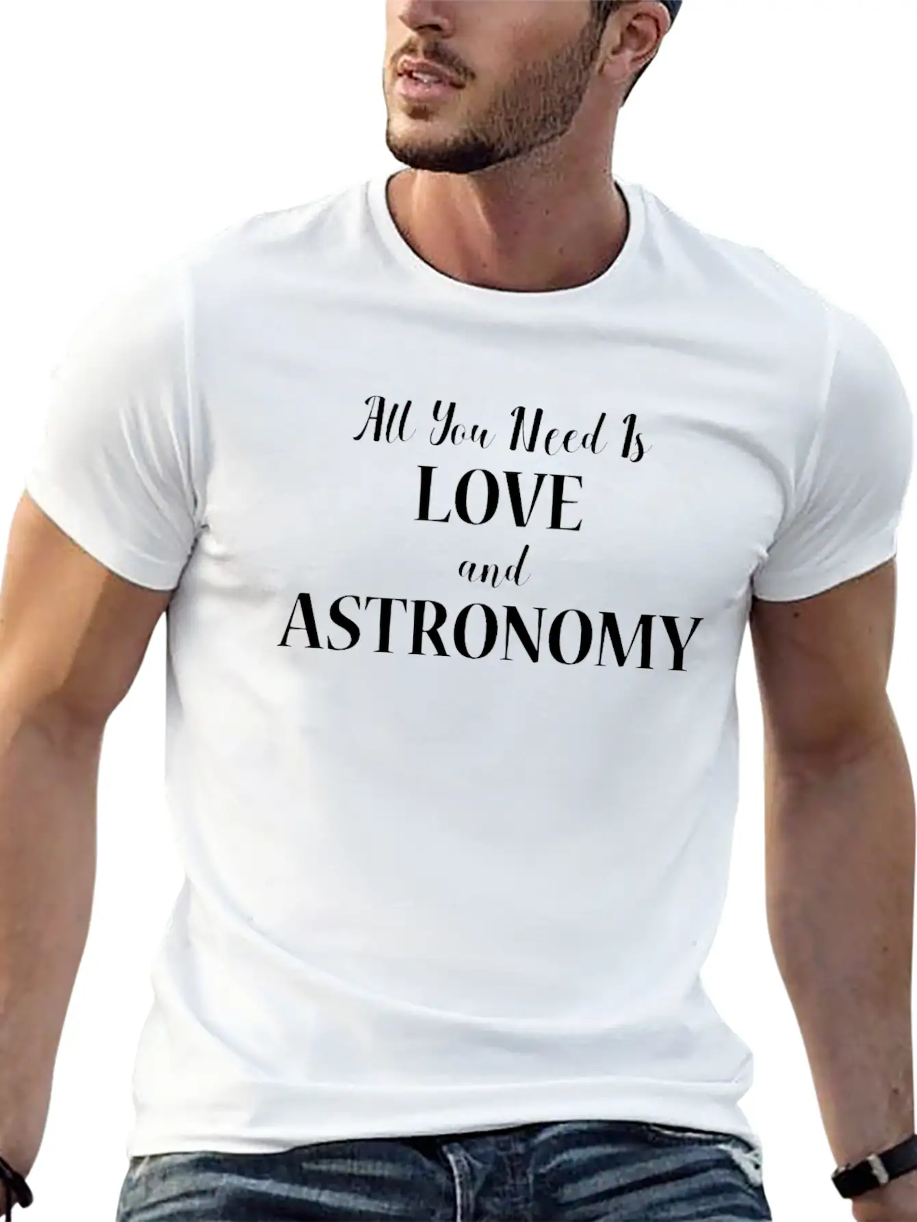 All You Need Is Love And Astronomy Gift Design Relaxed Everyday Tee – Lightweight And Durable Cotton