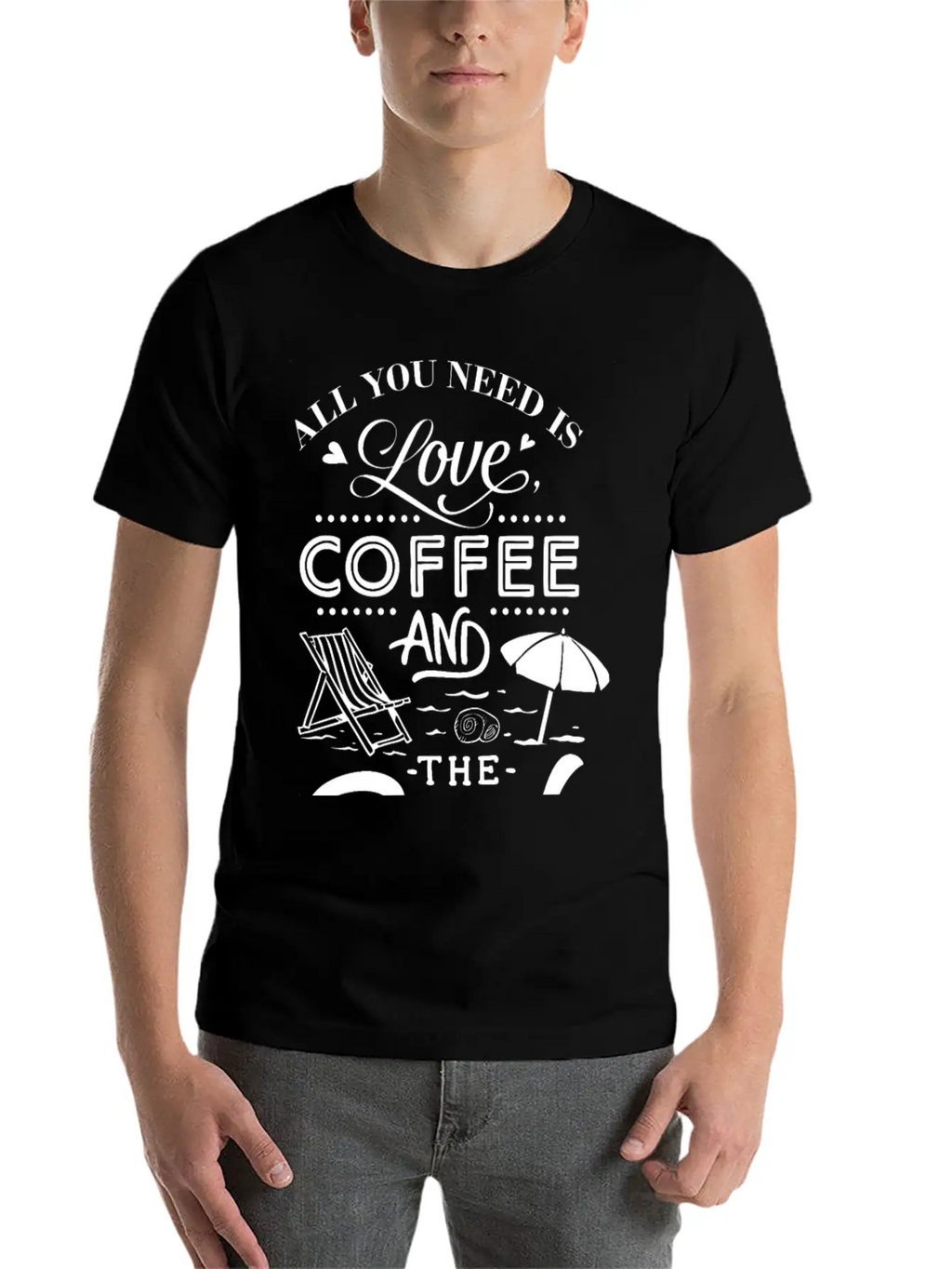 All You Need Is Love Coffee With The Beach Classic Cotton Tee – Unisex Comfort For Any Season