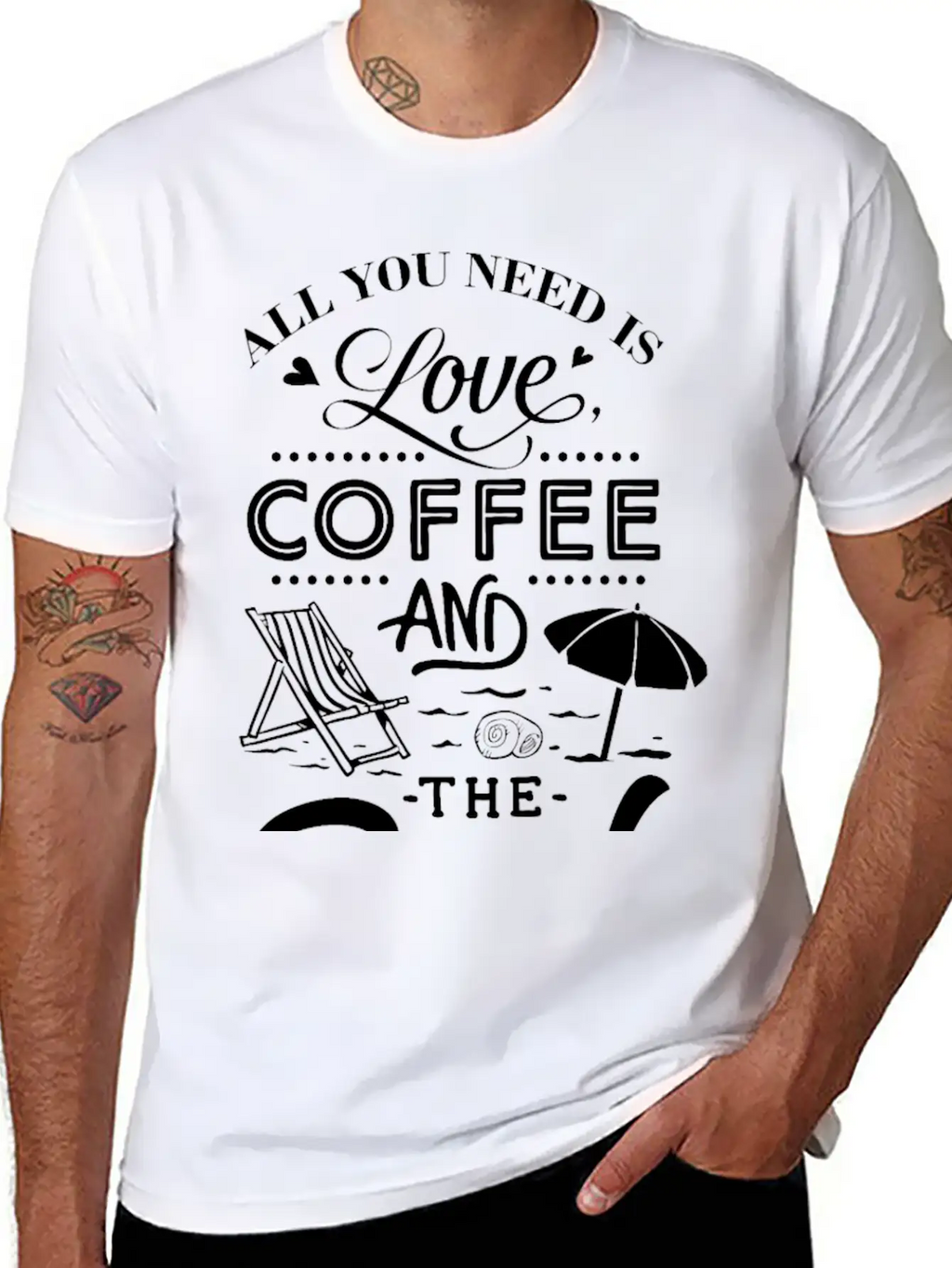 All You Need Is Love Coffee With The Beach Classic Cotton Tee – Unisex Comfort For Any Season