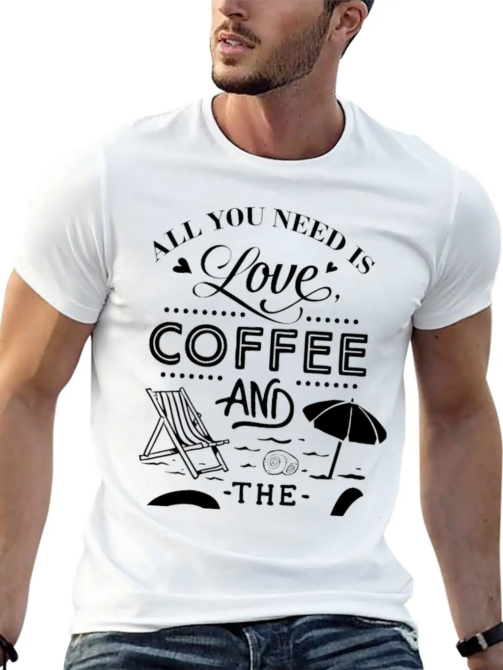 All You Need Is Love Coffee With The Beach Classic Cotton Tee – Unisex Comfort For Any Season
