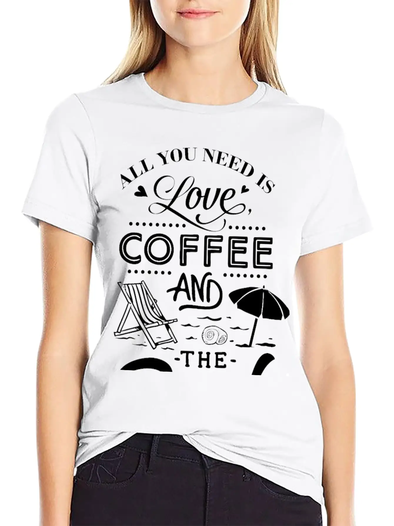All You Need Is Love Coffee With The Beach Classic Cotton Tee – Unisex Comfort For Any Season