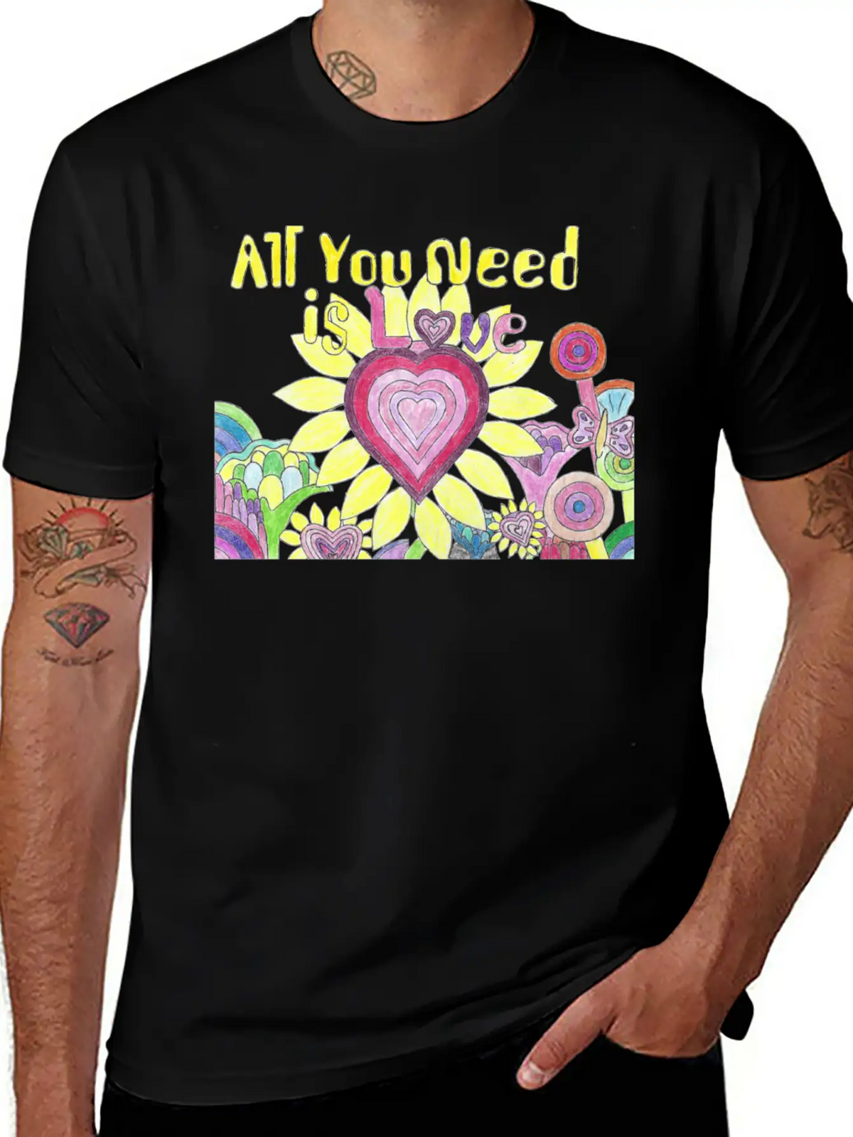 "All You Need Is Love" GrudleBay Valentines Day Unisex Casual T-Shirt – Clean Design For Daily Comfort