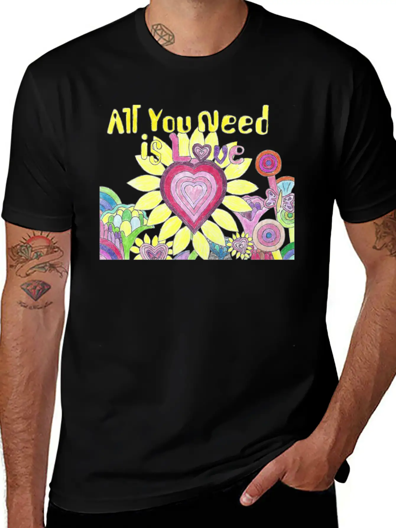 "All You Need Is Love" GrudleBay Valentines Day Unisex Casual T-Shirt – Clean Design For Daily Comfort