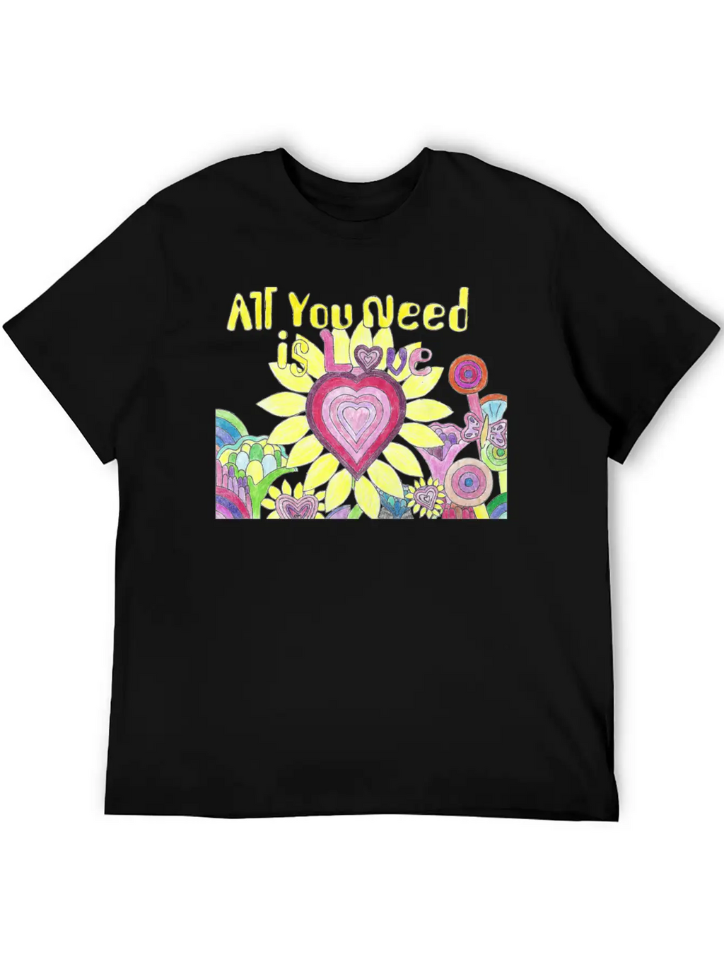 "All You Need Is Love" GrudleBay Valentines Day Unisex Casual T-Shirt – Clean Design For Daily Comfort