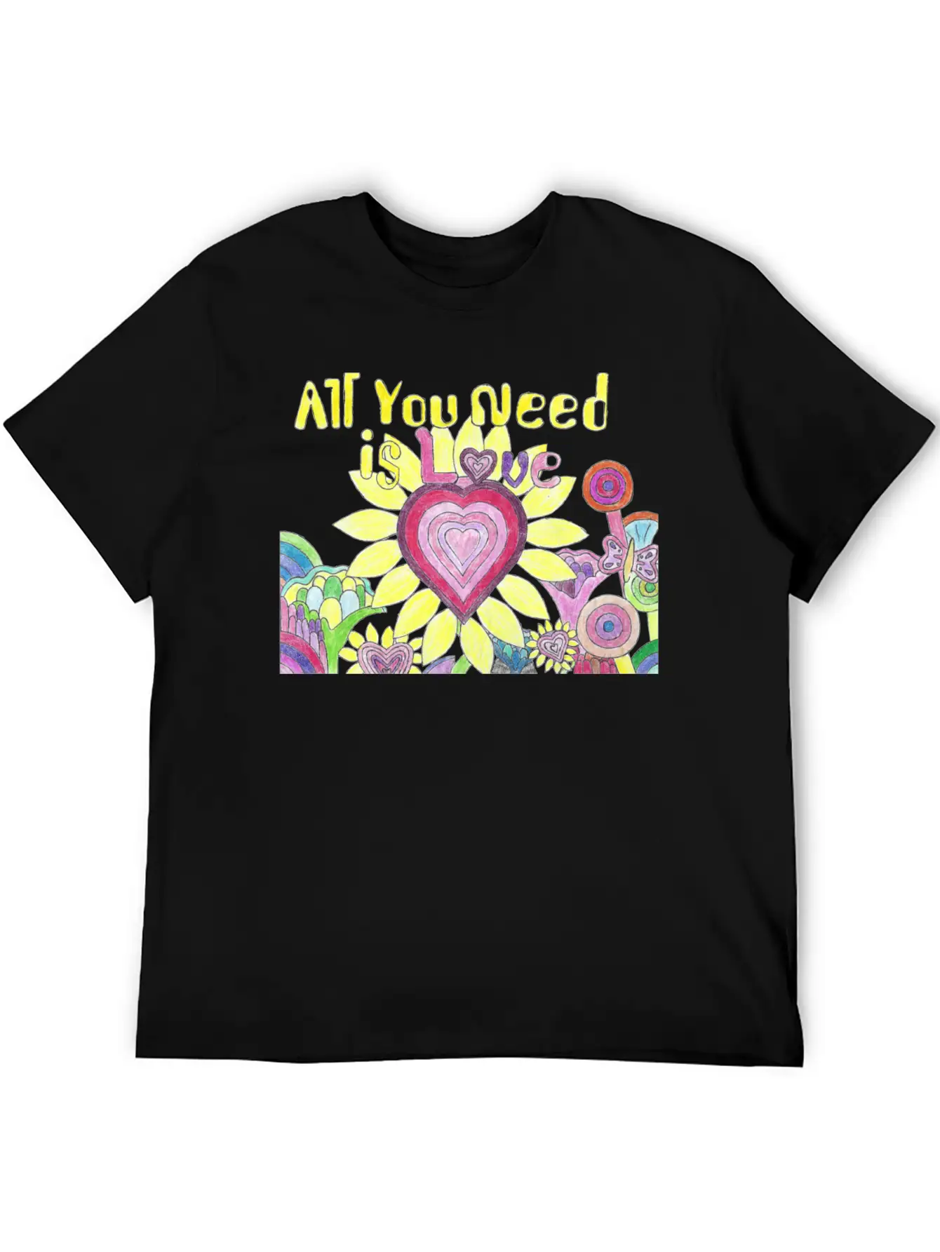 "All You Need Is Love" GrudleBay Valentines Day Unisex Casual T-Shirt – Clean Design For Daily Comfort