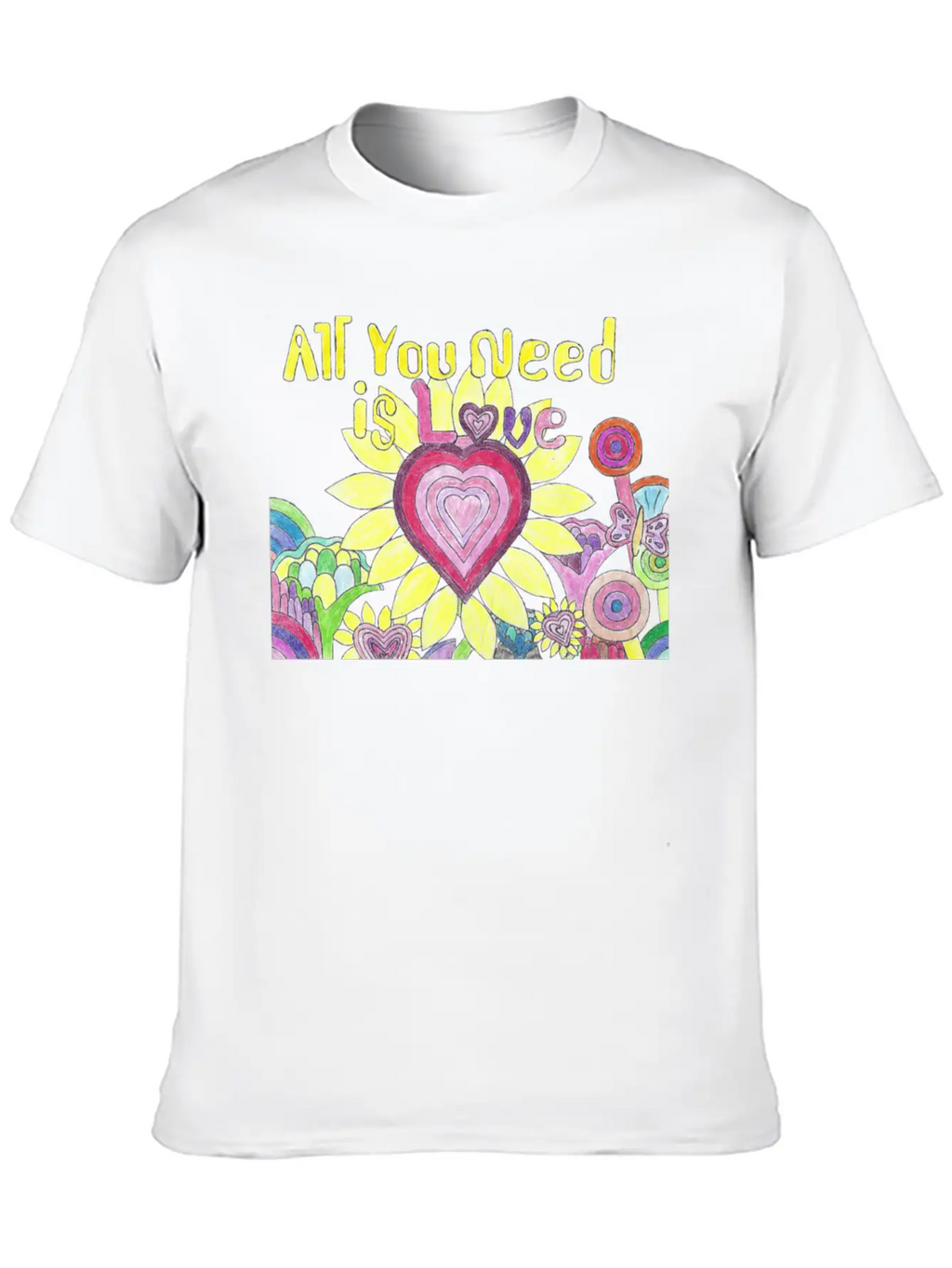 "All You Need Is Love" GrudleBay Valentines Day Unisex Casual T-Shirt – Clean Design For Daily Comfort